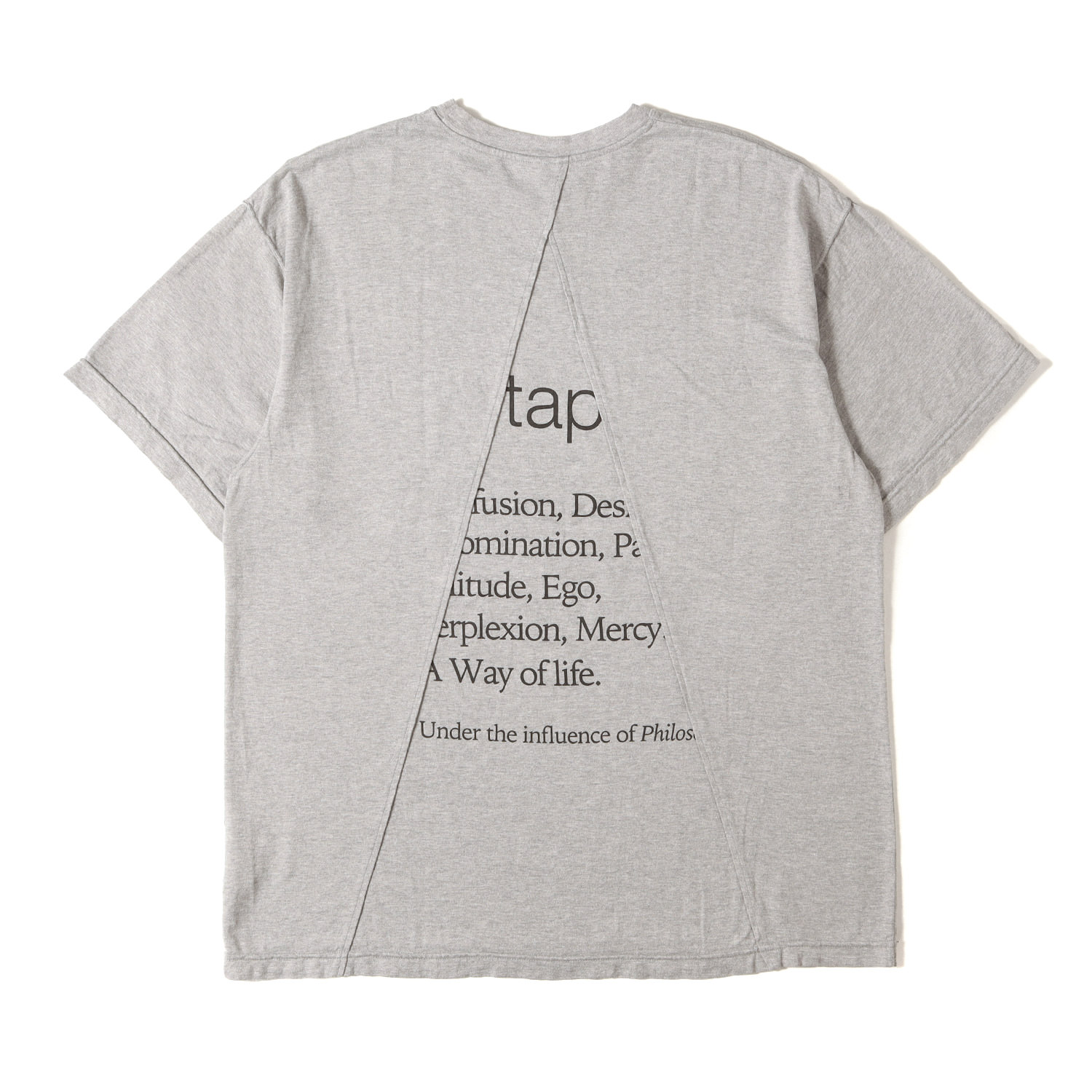 WTAPS ダブルタップス ティーシャツ 薄墨色 大いさ:M | 23SS うつり変わりし目論む 労働者の一団のど首 ティーシャツ (INGREDIENT / SS / COTTON) | トップス カットソー 半袖【メンズ】【中古】【K4840】