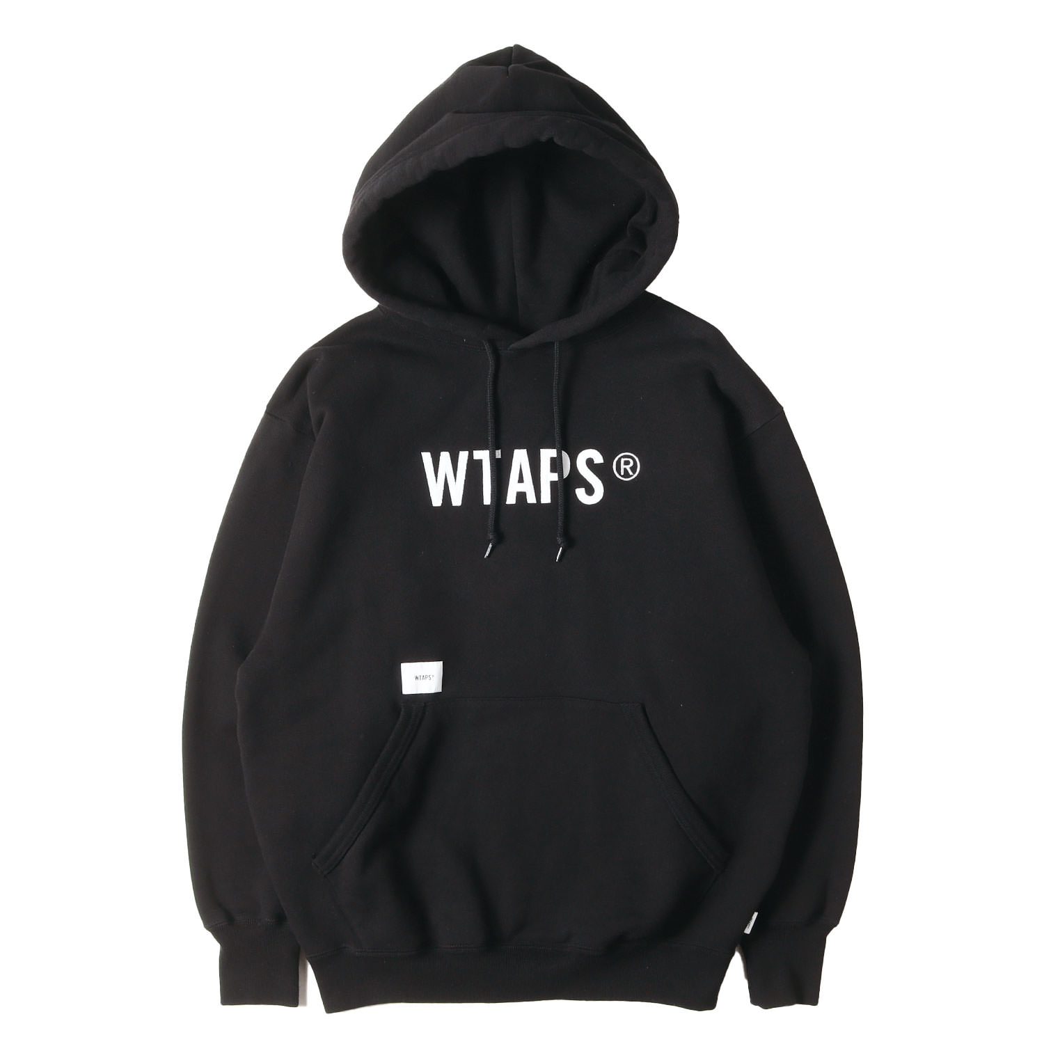 WTAPS ダブルタップス パーカー ブラック 黒 サイズ:S | 24SS アップリケロゴ スウェットパーカー(SIGN / HOODY / COTTON. TSSC) | トップス フーディー【メンズ】【中古】【美品】【K4781】