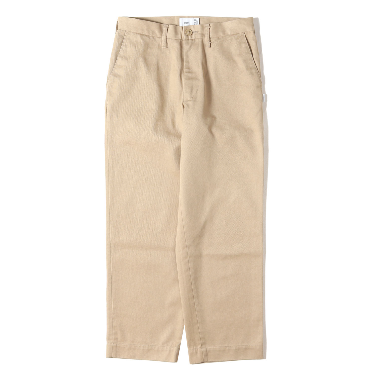 WTAPS ダブルタップス ズボン下 ベージュ 大きさ:S | 22SS T/Cツイル 細工物 チノズボン下 (CREASE / TROUSERS / COPO. TWILL) | ボトムス ズボン【メンズ】【中古】【美品】【K4840】