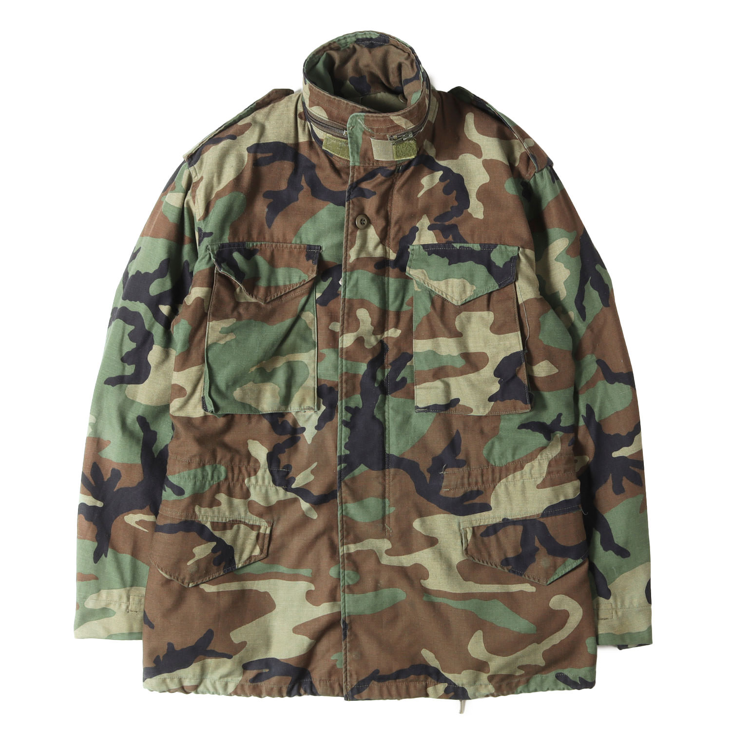 Vintage Military Item ヴィンテージミリタリー | 80s 米軍実物 4th ウッドランドカモ M-65 フィールドジャケット | ウッドランドカモ サイズ:SMALL-REGULAR(S-R) | アウター ブルゾン 上着【メンズ】【中古】【K4778】
