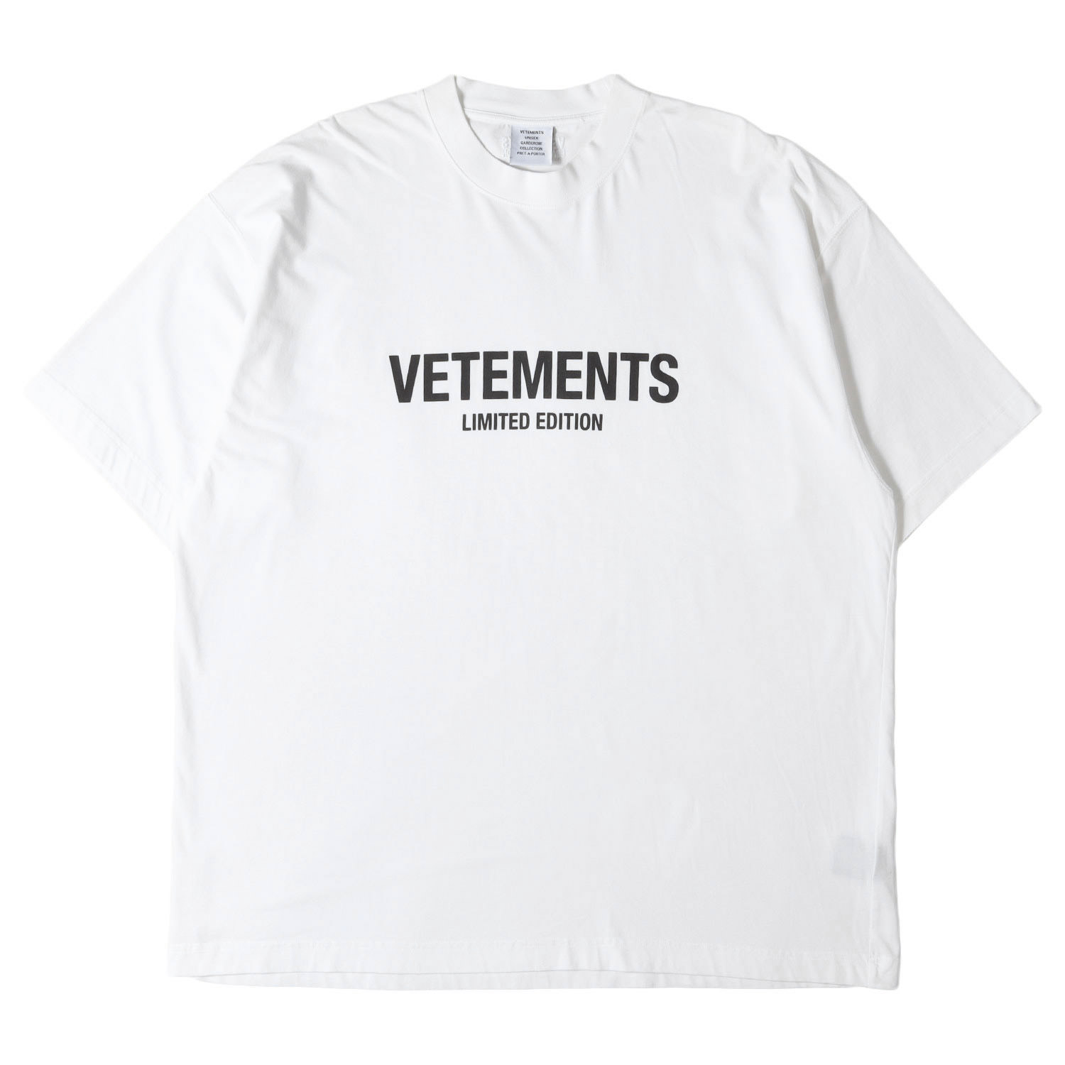 VETEMENTS ヴェトモン Tシャツ ホワイト 白 サイズ:XS | 24AW LIMITED EDITIONロゴ オーバーサイズ Tシャツ | トップス カットソー 半袖【メンズ】【中古】【美品】【K4780】 26,579円