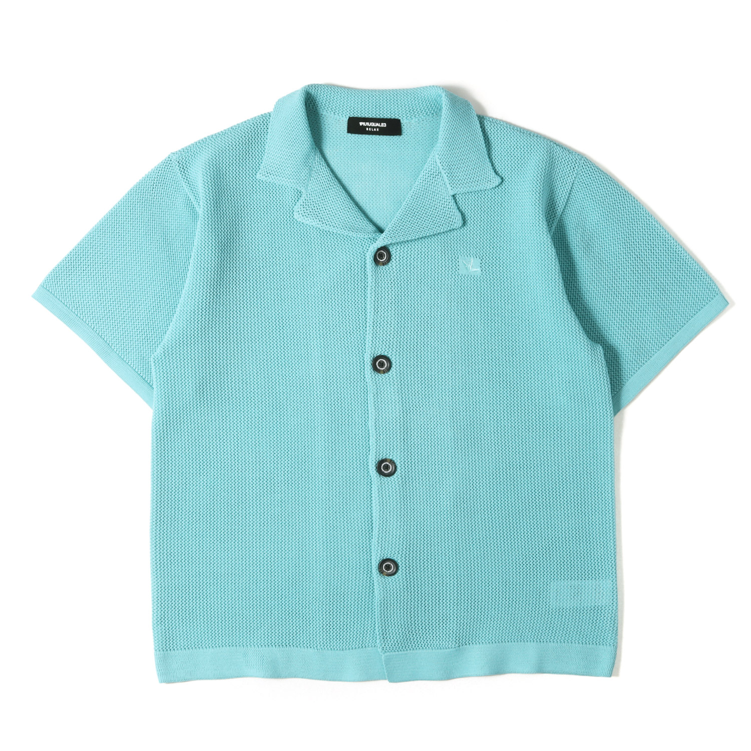 1piu1uguale3 ウノ ピュ ウノ ウグァーレ トレ シャツ グリーン サイズ:M | 25SS ニット オープンカラー シャツ / RELAX | トップス カジュアルシャツ 半袖【メンズ】【中古】【美品】【K4792】｜ブランド古着のBEEGLE by Boo-Bee