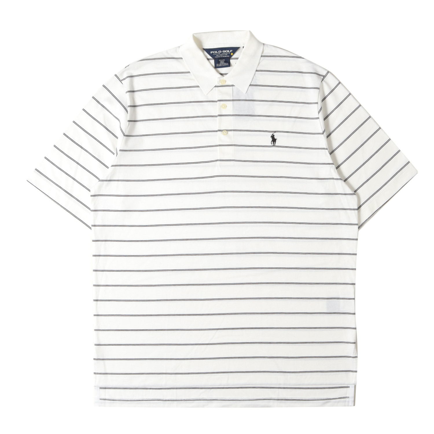 RALPH LAUREN ラルフローレン ポロシャツ ホワイト 白 サイズ:M | 00s ツインボーダー ピマコットン ポロシャツ / POLO GOLF | トップス 半袖【メンズ】【K4780】