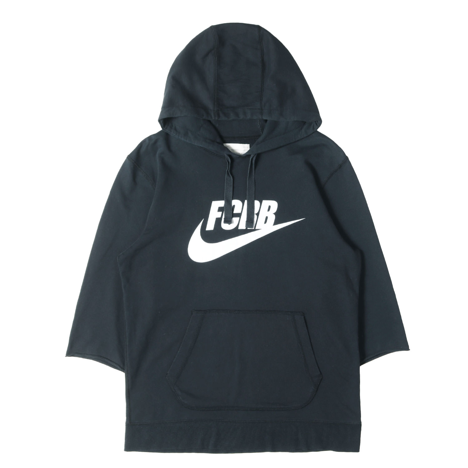 F.C.Real Bristol エフシーレアルブリストル パーカー ブラック 黒 サイズ:M | NIKE ライトウェイト 7分袖カットオフ スウェットパーカー | トップス フーディー【メンズ】【中古】【K4781】 7,142円