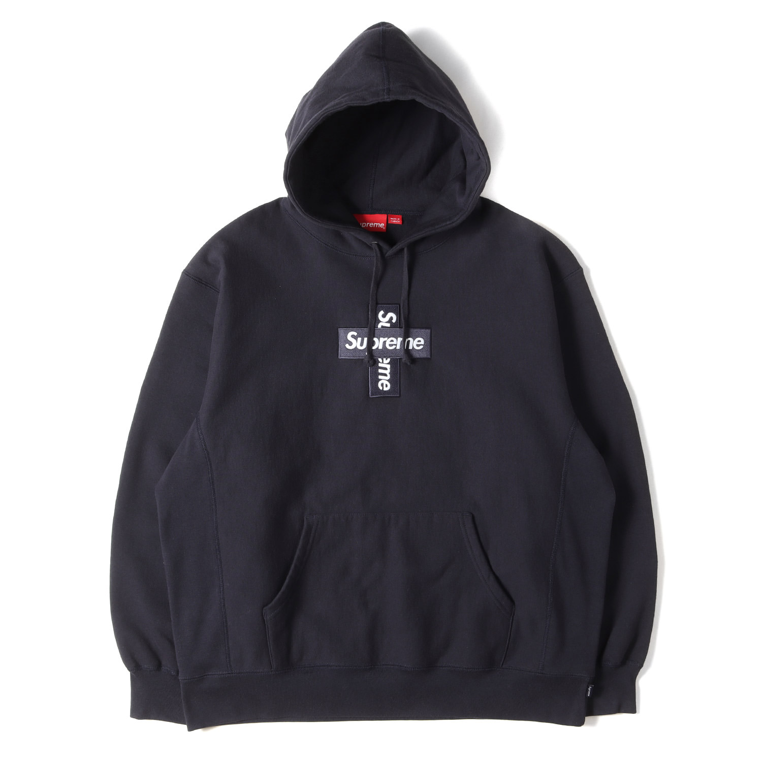 Supreme シュプリーム パーカー ネイビー 紺 サイズ:XL | 20AW クロスBOXロゴ スウェット パーカー(Cross Box Logo Hooded Sweatshirt) | トップス フーディー【メンズ】【中古】【美品】【K4805】