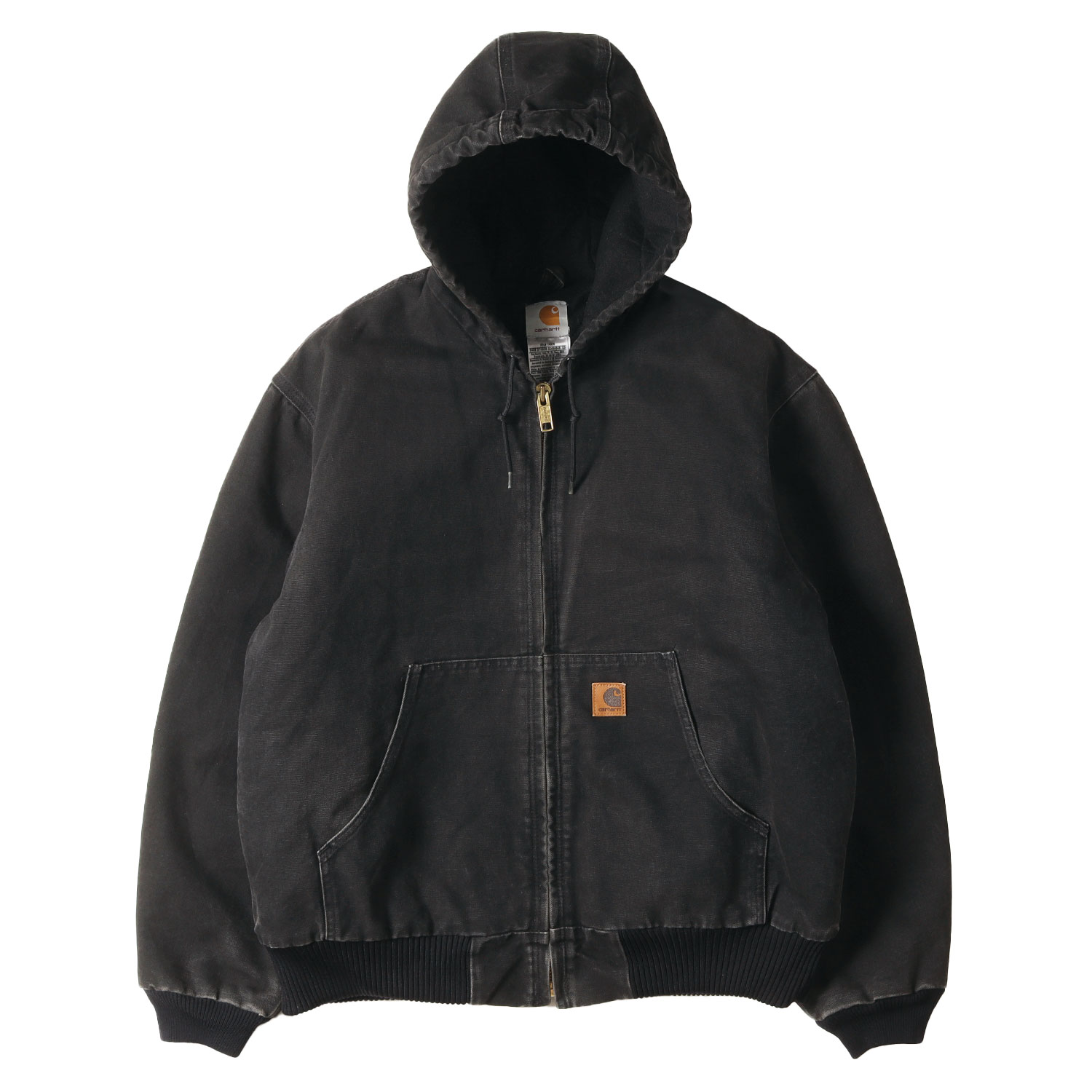 Carhartt カーハート ジャケット ブラック 黒 サイズ:L | 雰囲気抜群 | 00s 裏キルティング ブラックダック アクティブ ジャケット | メキシコ製 | 00年代 ヴィンテージ 古着 | アウター ブルゾン 上着【メンズ】【中古】【K4782】