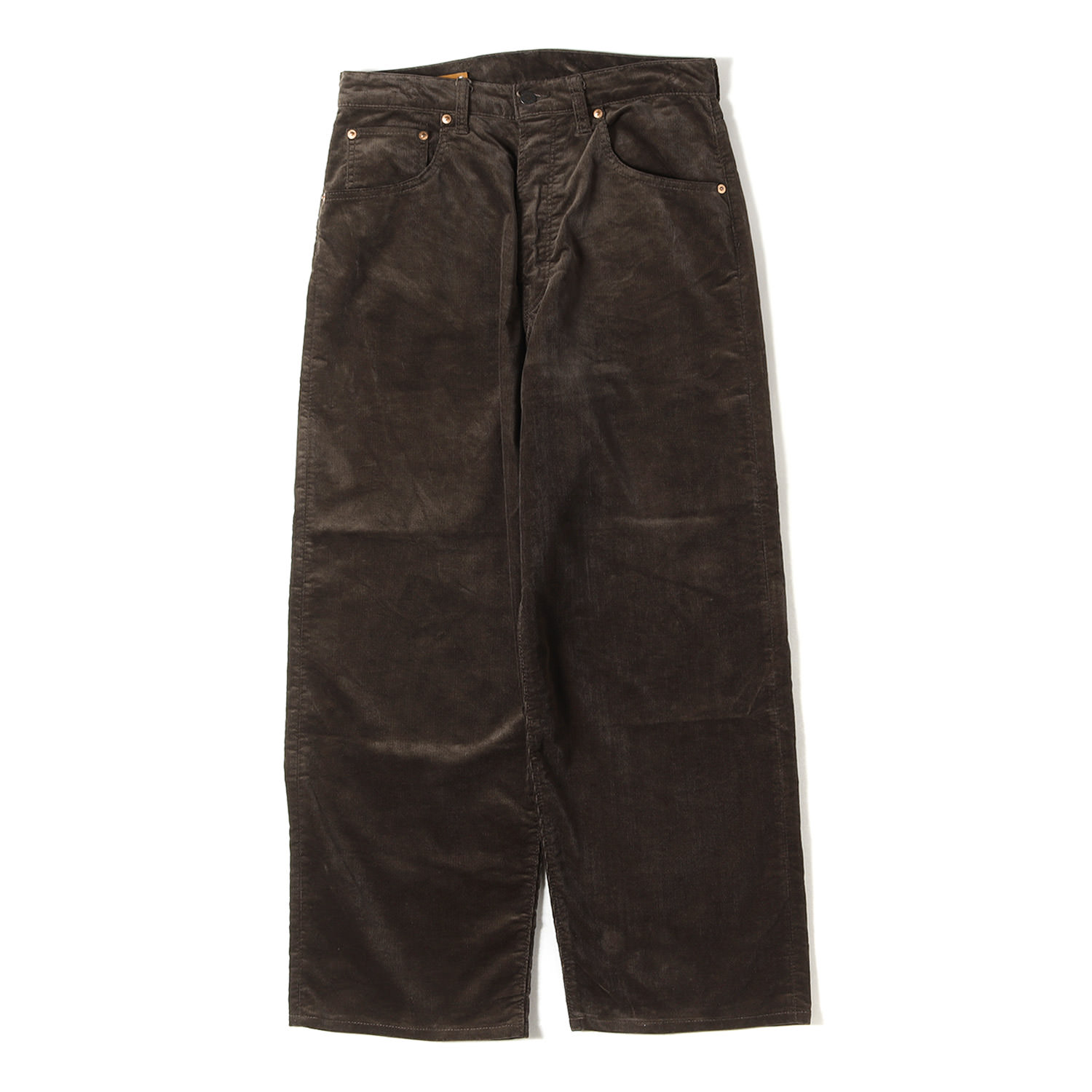 SCYE BASICS 犀 第一義的 ズボン下 赤銅色 大いさ:31 | 24AW 伸ばすこと コール天 ズボン下 (SOLOTEX StretchCorduroy Wide Leg Jeans) | ボトムス ズボン【メンズ】【中古】【K4806】 ズボン・パンツ-メンズファッション