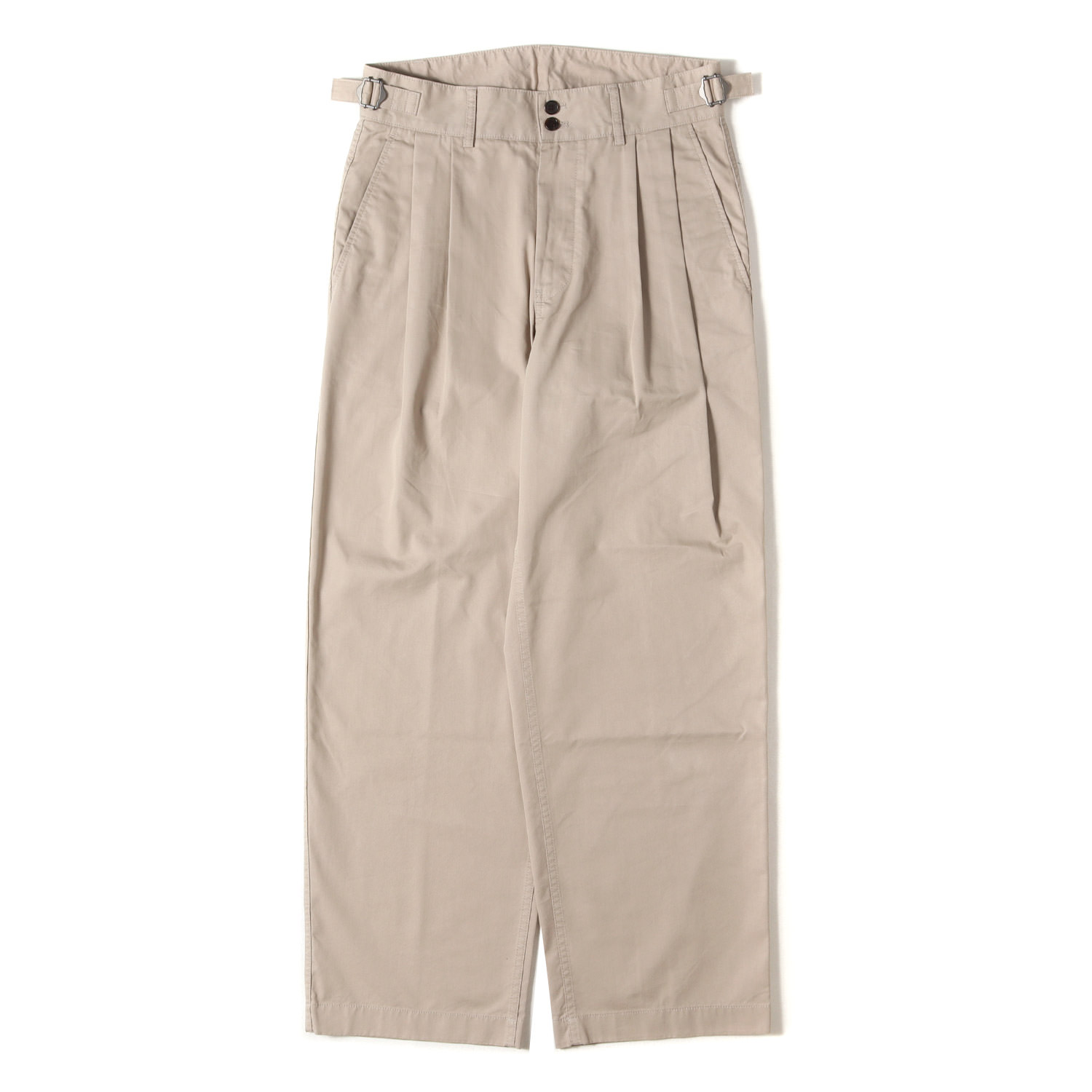 ANOTHER OFFICE アナザーオフィス ズボン下 ユニバーサルカーキ 大いさ:01 | ツータック チノ ズボン下 (Santiago Chino Pants) | ボトムス ズボン【メンズ】【中古】【美品】【K4808】 メンズファッション-ズボン・パンツ