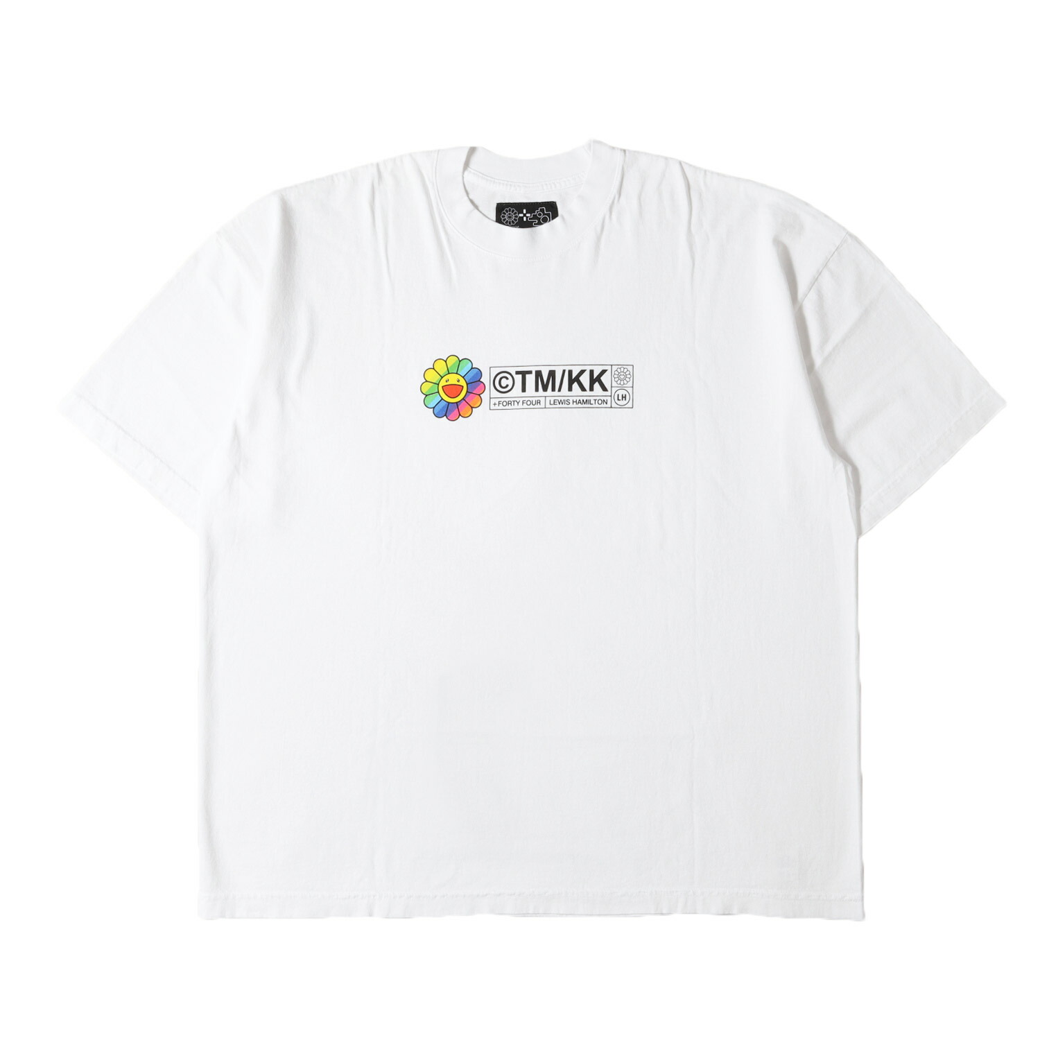 Kaikai Kiki カイカイキキ Tシャツ ホワイト 白 サイズ:2XL | 22AW ×Lewis Hamilton ＋44 フラワー Tシャツ | コラボ 半袖 ショート ハーフ スリーブ カットソー【メンズ】【中古】【新品同様】【K4784】