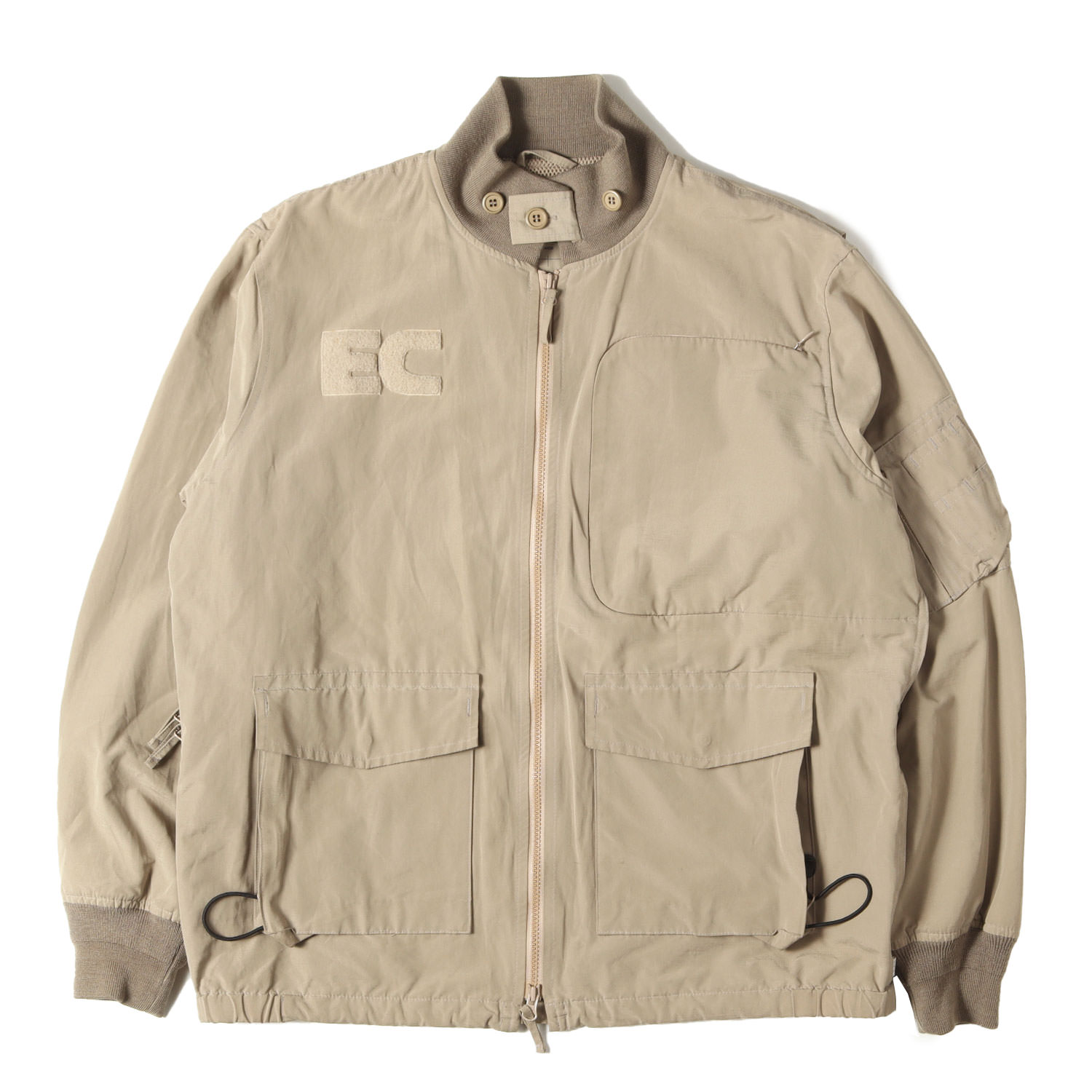 ELECTRIC COTTAGE エレクトリックコテージ ジャケット ベージュ サイズ:L | 00s ECワッペン マルチポケット 多機能ジャケット | アーカイブ 上着 アウター ブルゾン【メンズ】【中古】【K4784】