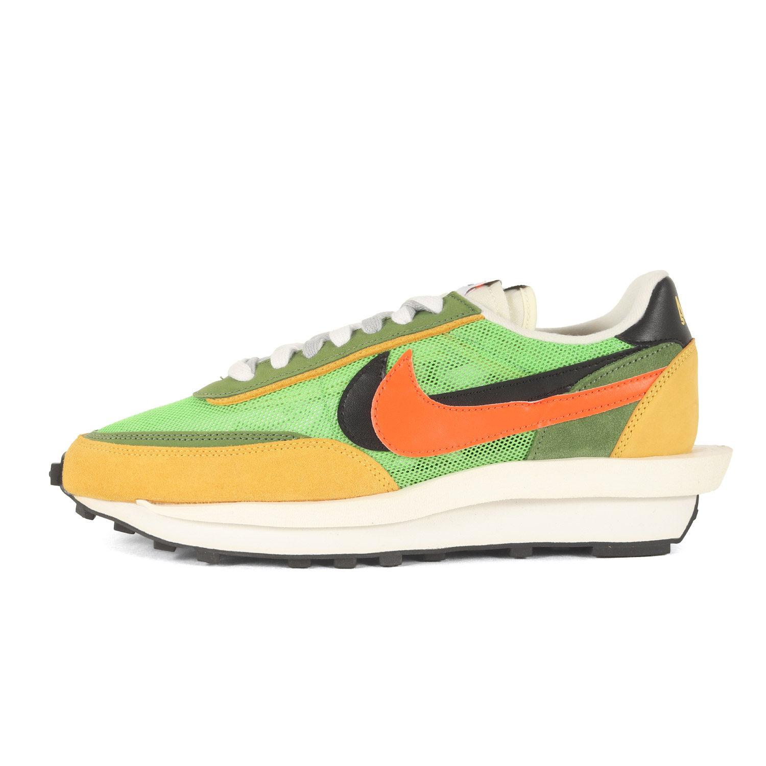 Sacai サカイ 大きさ:US10.5(28.5糎) | ×NIKE LD WAFFLE | SACAI BV0073-300 グリーンガスト×セーフティーオレンジ色 | 共同研究 シューズ 靴 置き目とり捨てる スニーカー【メンズ】【K4838】