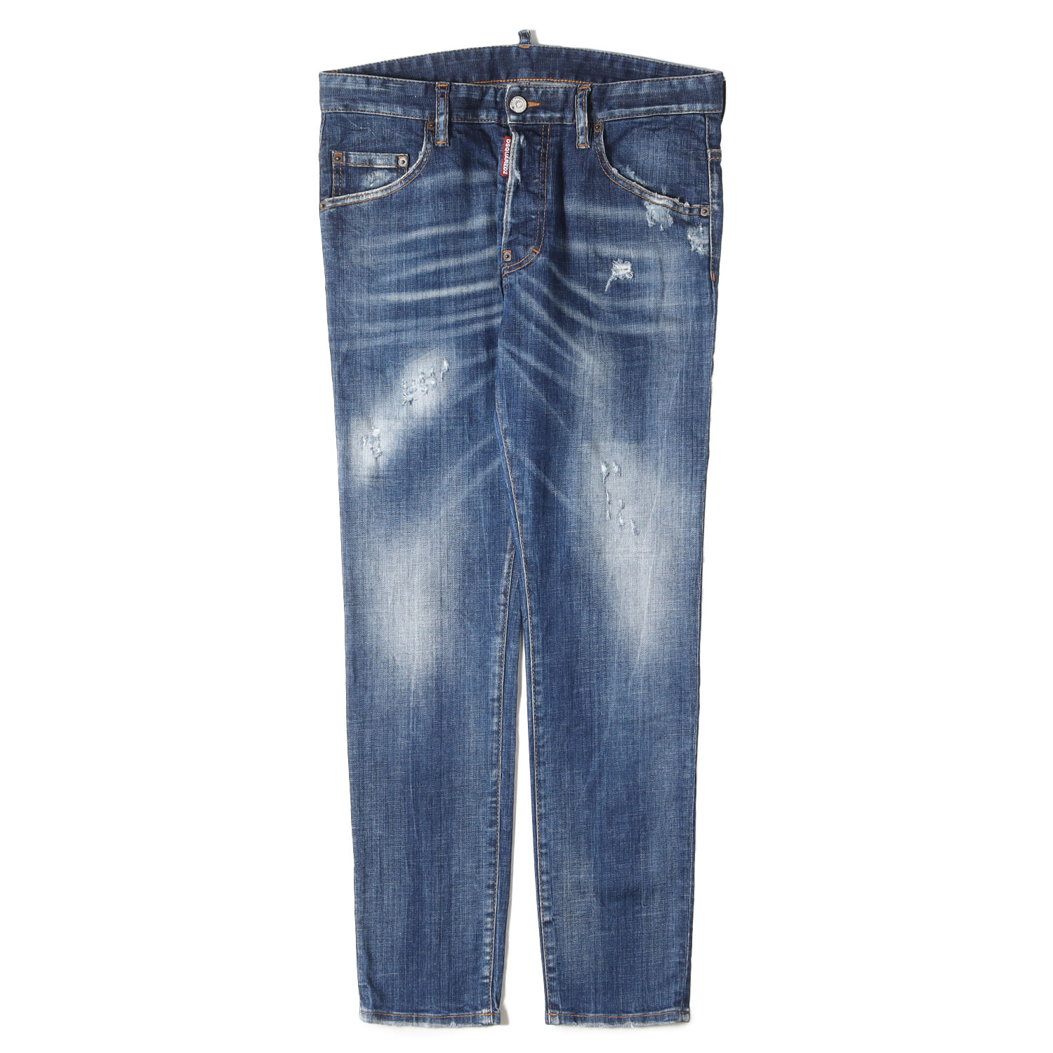 DSQUARED2 ディースクエアード パンツ インディゴ サイズ:46 | 20AW スケーター ダメージ加工 ストレッチ デニムパンツ(Skater Jean) | ボトムス ジーンズ ジーパン【メンズ】【中古】【K4785】