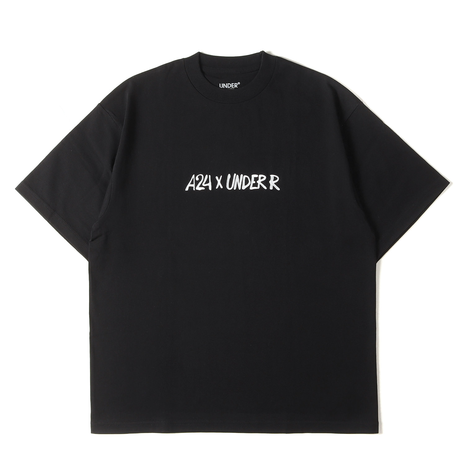 UNDER R アンダーアール プルオーバー 黒いこと 黒 大きさ:L | 25SS ×A24 ×Todd Fransis ロゴタイプ刺しゅう 甚だしい プルオーバー(Tee) | トップス カットソー 半袖【メンズ】【中古】【美品】【K4792】