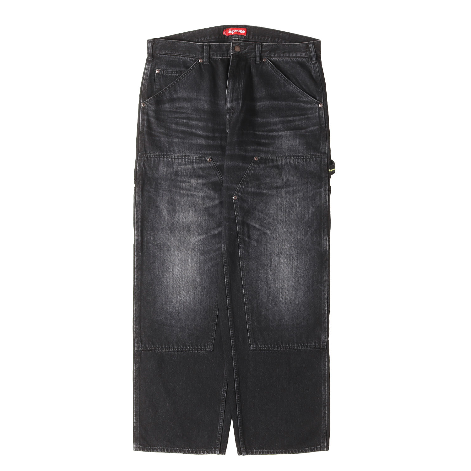 Supreme シュプリーム パンツ ブラック 黒 サイズ:36 | 25AW ヴィンテージ加工 ダブルニー ペインター デニムパンツ(Worn Double Knee Denim Painter Jean) | ボトムス ジーンズ ジーパン【メンズ】【中古】【美品】【K4792】