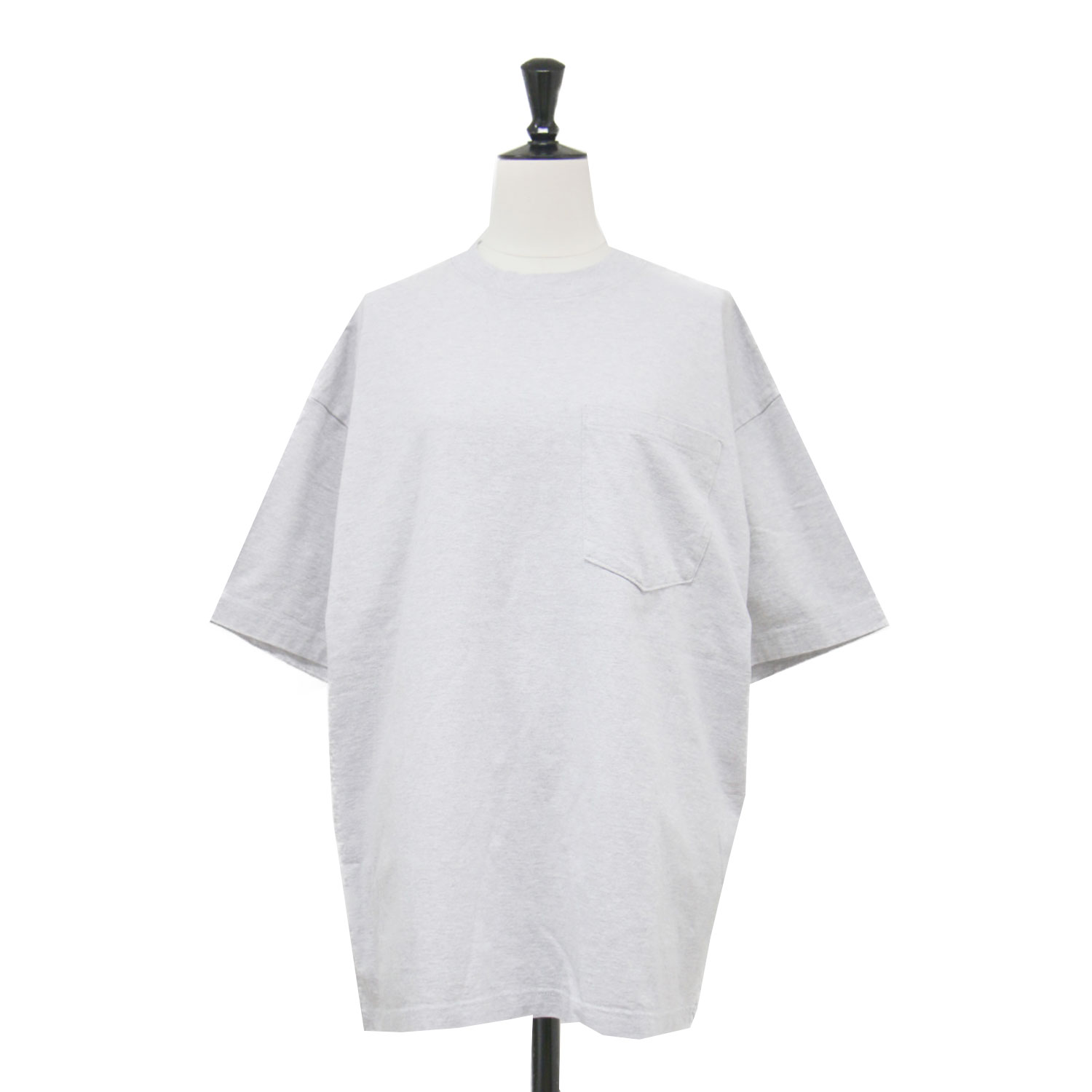 BEAUTY&YOUTH ビューティアンドユース Tシャツ グレー サイズ:FREE | 25春夏 コットン ポケット ビッグTシャツ / カットソー 半袖 クルーネック ワイド | トップス 日本製【レディース】【中古】【美品】【K4788】
