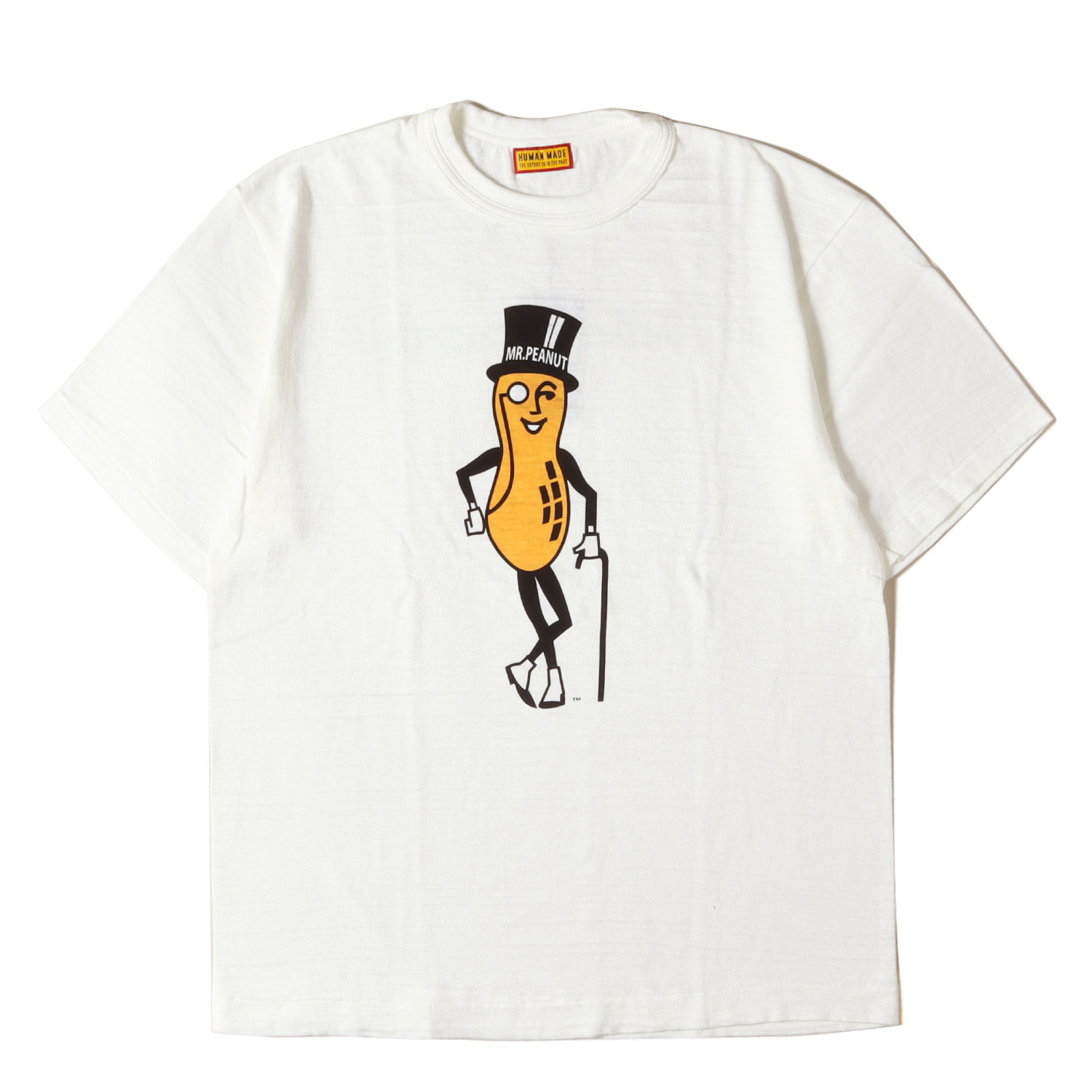 HUMAN MADE ヒューマンお手伝いさん プルオーバー 白いこと 白 大きさ:L | 25SS ×MR.PEANUT 文字記号刷り上げる プルオーバー | トップス カットソー 半袖【メンズ】【中古】【美品】【K4846】