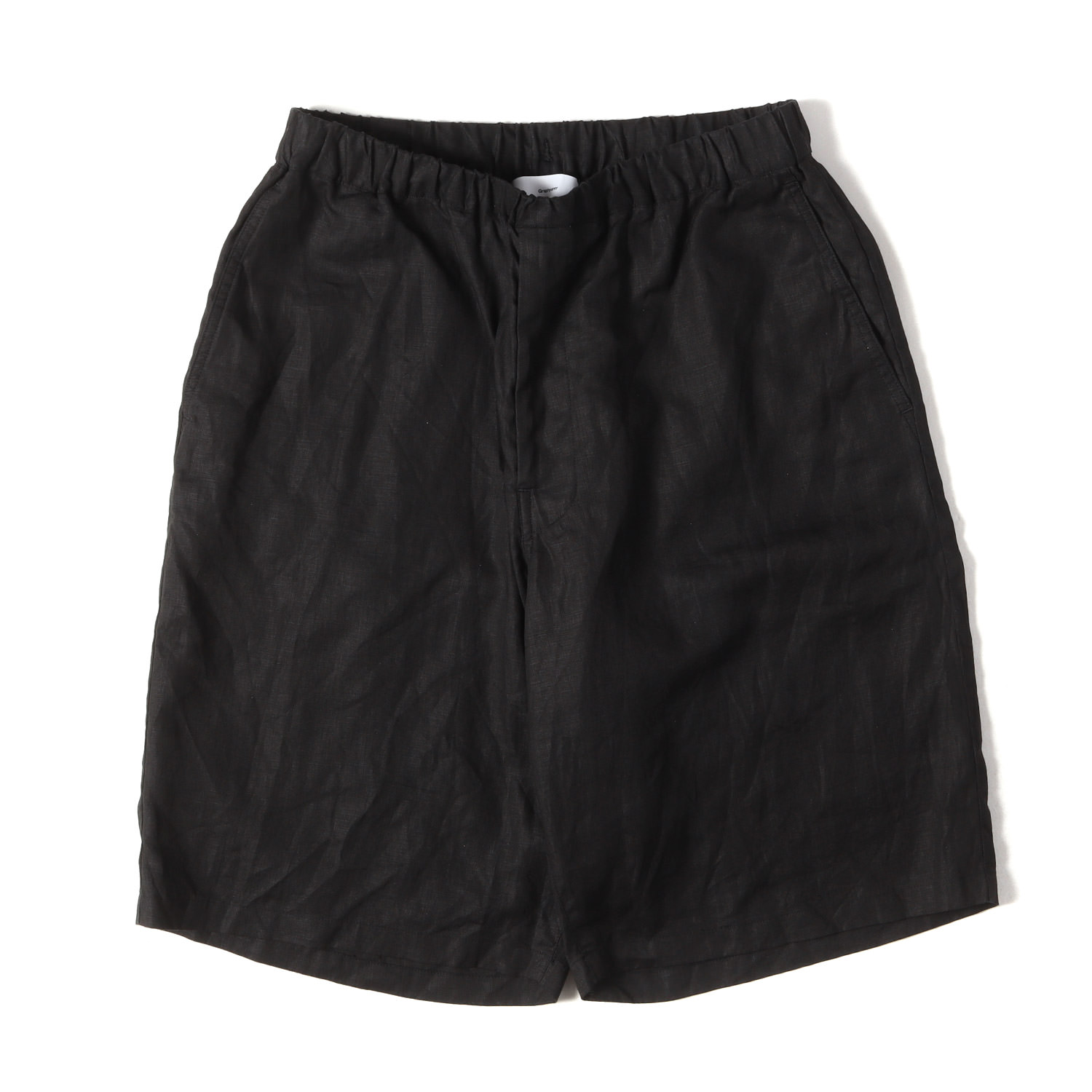 Graphpaper グラフペーパー パンツ ブラック 黒 サイズ:1 | 24SS リネン トラック ショートパンツ (Linen Track Shorts) | ボトムス ショーツ【メンズ】【中古】【美品】【K4789】 13,399円