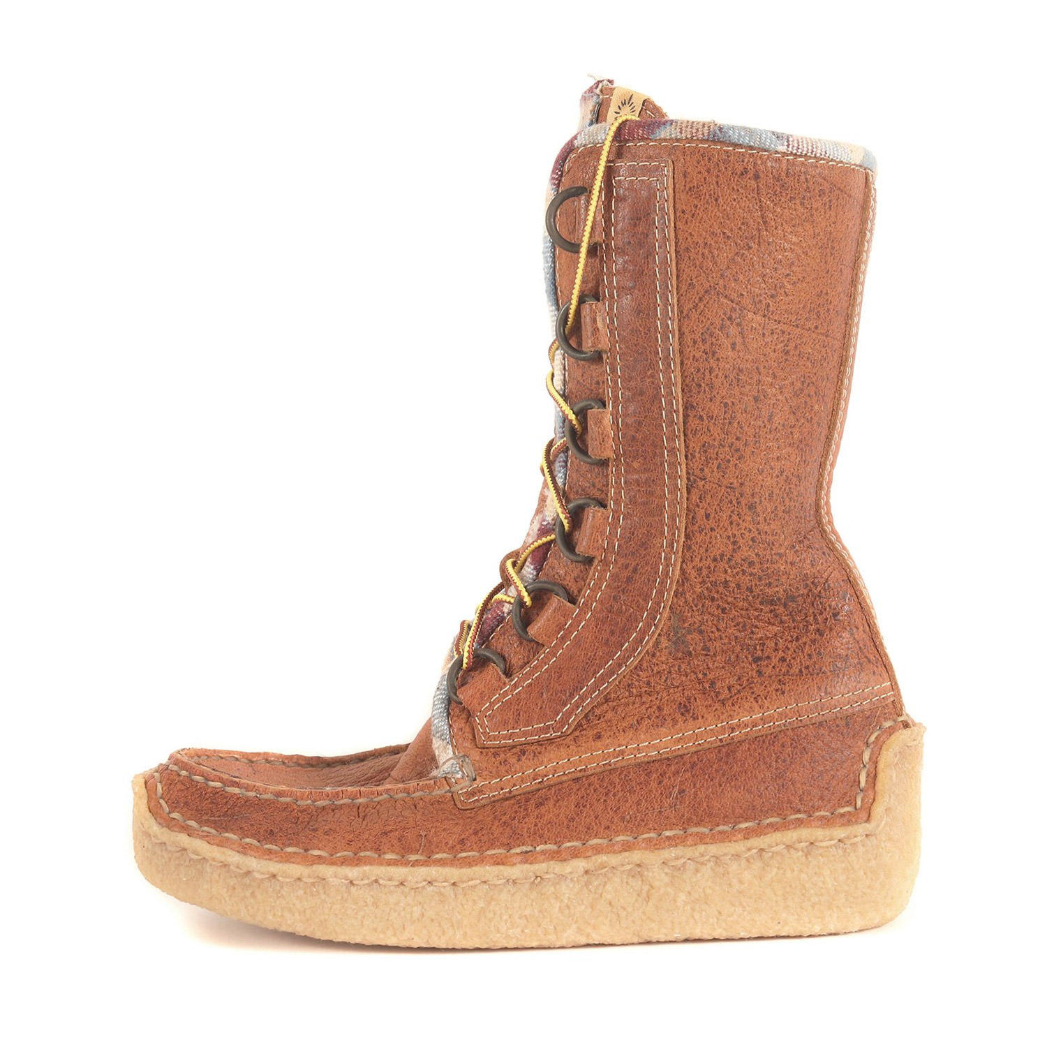 visvim ビズビム サイズ:US8(26cm) | ムートンライニング レザー モカシン ロングブーツ TRACKER BOOTS-FOLK ライトブラウン 茶 | シューズ 靴 ブーツ【メンズ】【K4857】｜ブランド古着のBEEGLE by Boo-Bee
