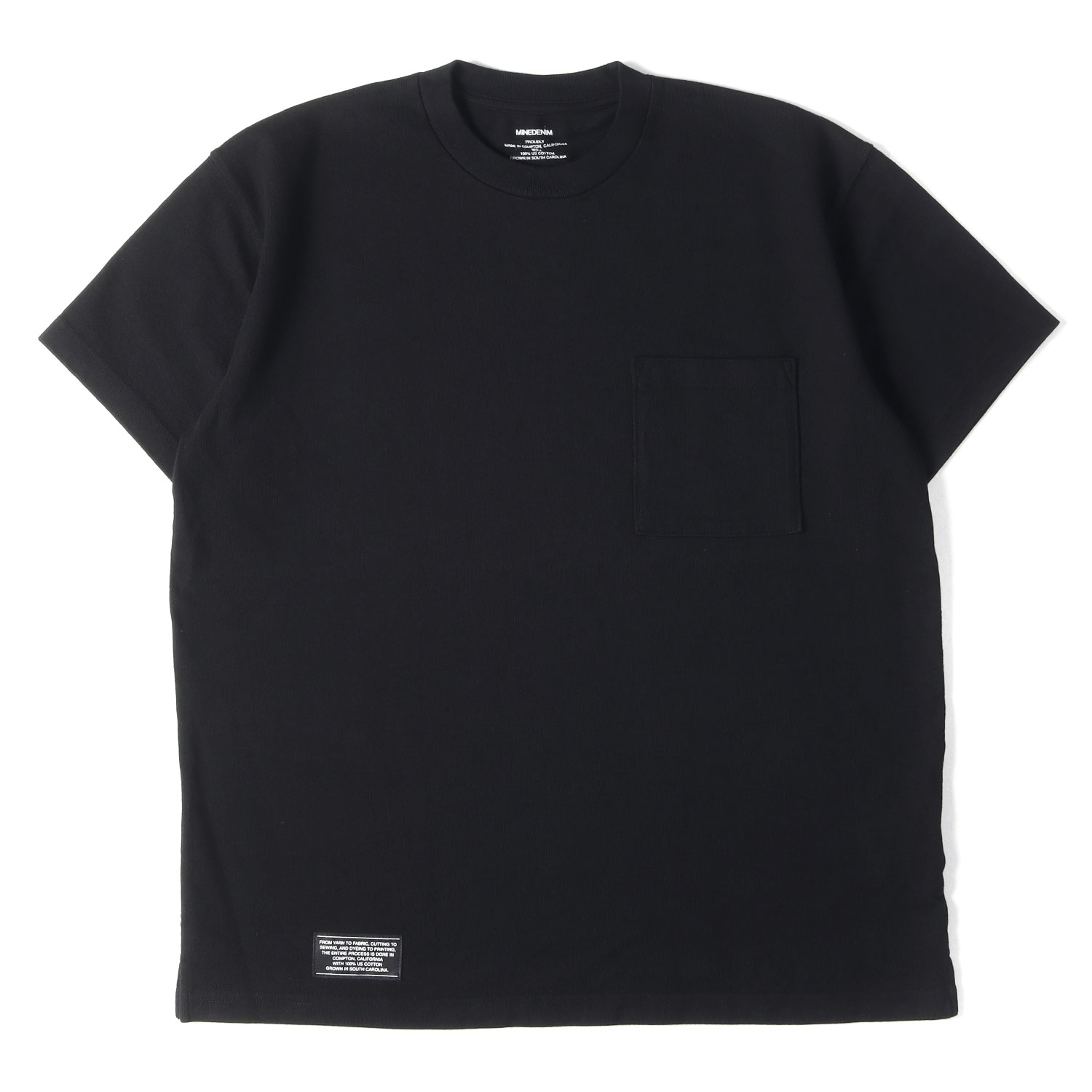 MINEDENIM マインジーンズ ティーシャツ 黒いこと 黒 大いさ:M | 24SS ヘビーウェイト ルーズフィット ティーシャツ Heavy weight Loose Fit T-SH MND-BTSA401 MADE IN USA | 半袖 遊撃手 二分の一 衣袂 カットソー【メンズ】【K4839】