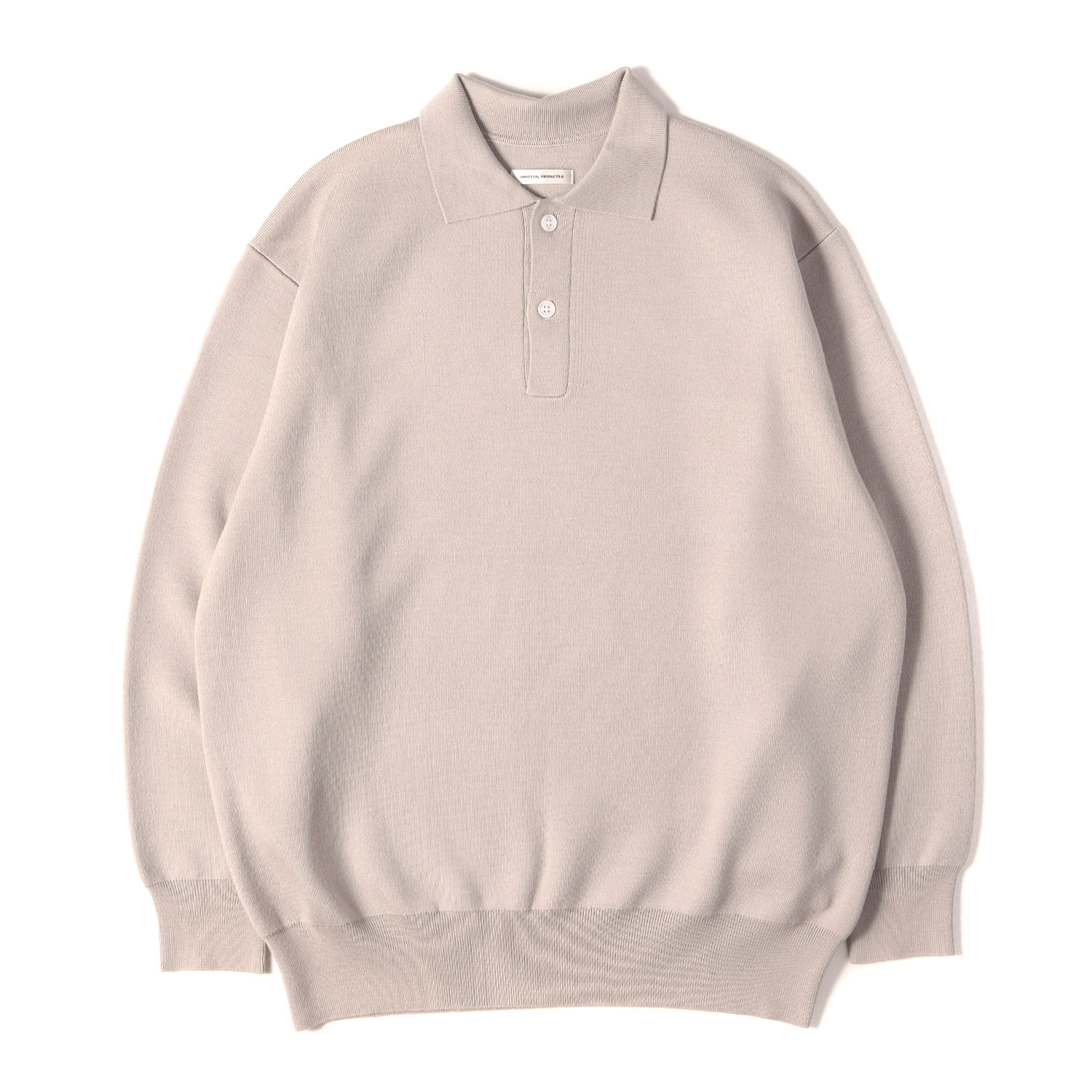 UNIVERSAL PRODUCTS ユニバーサル プロダクツ ポロシャツ ベージュ サイズ:2 | 23AW ハイゲージ ニット ロングスリーブ ポロシャツ (HIGH GAUGE KNIT POLO) | トップス セーター 日本製【メンズ】【中古】【K4806】|ブランド古着のBEEGLE by Boo-Bee
