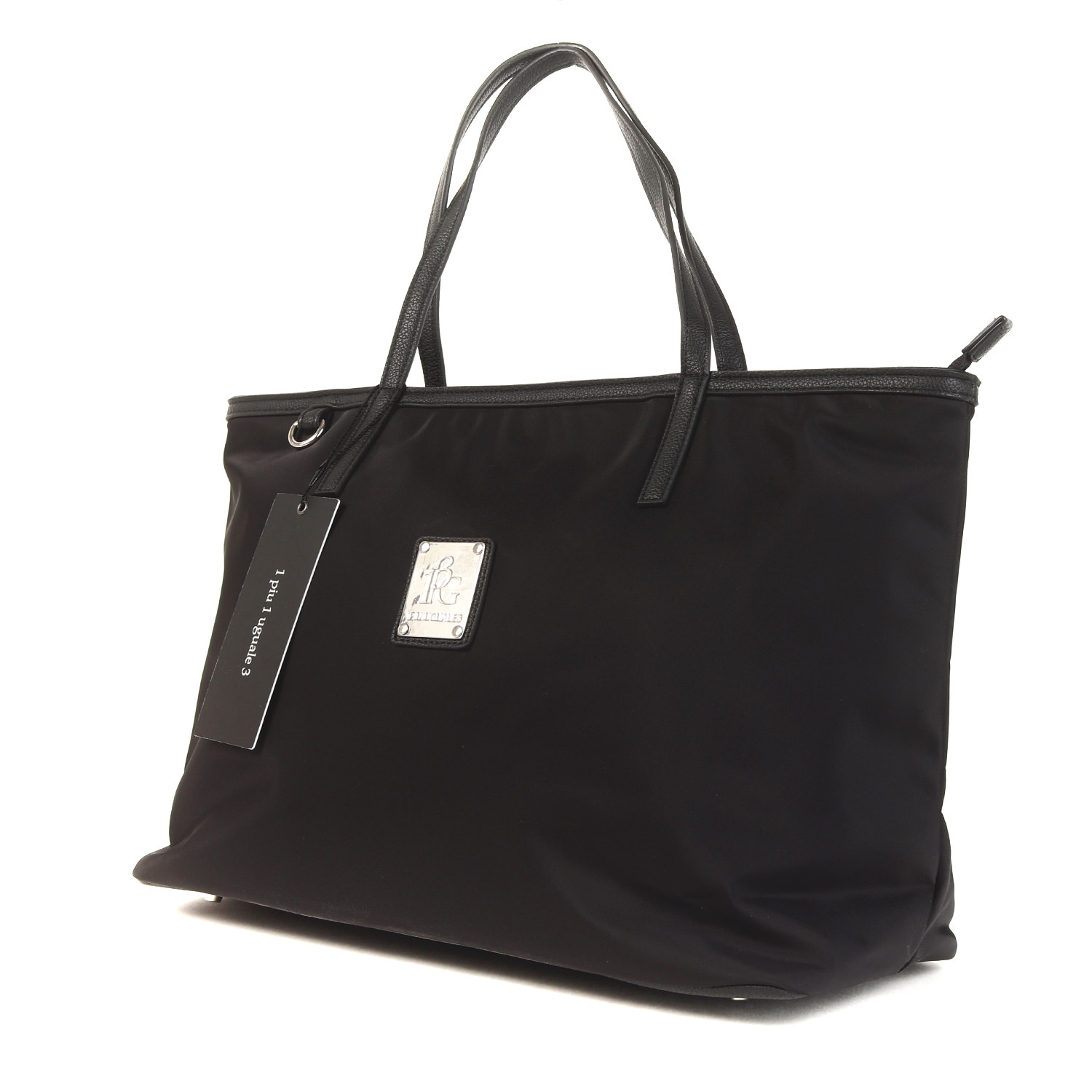 1piu1uguale3 ウノ ピュ ウノ ウグァーレ トレ 御徒面子 黒いこと 黒 | 24SS ナイロン トートバッグ (TOTE BAG MEDIUM) / GOLF | ブランド名 嚢【メンズ】【K4837】