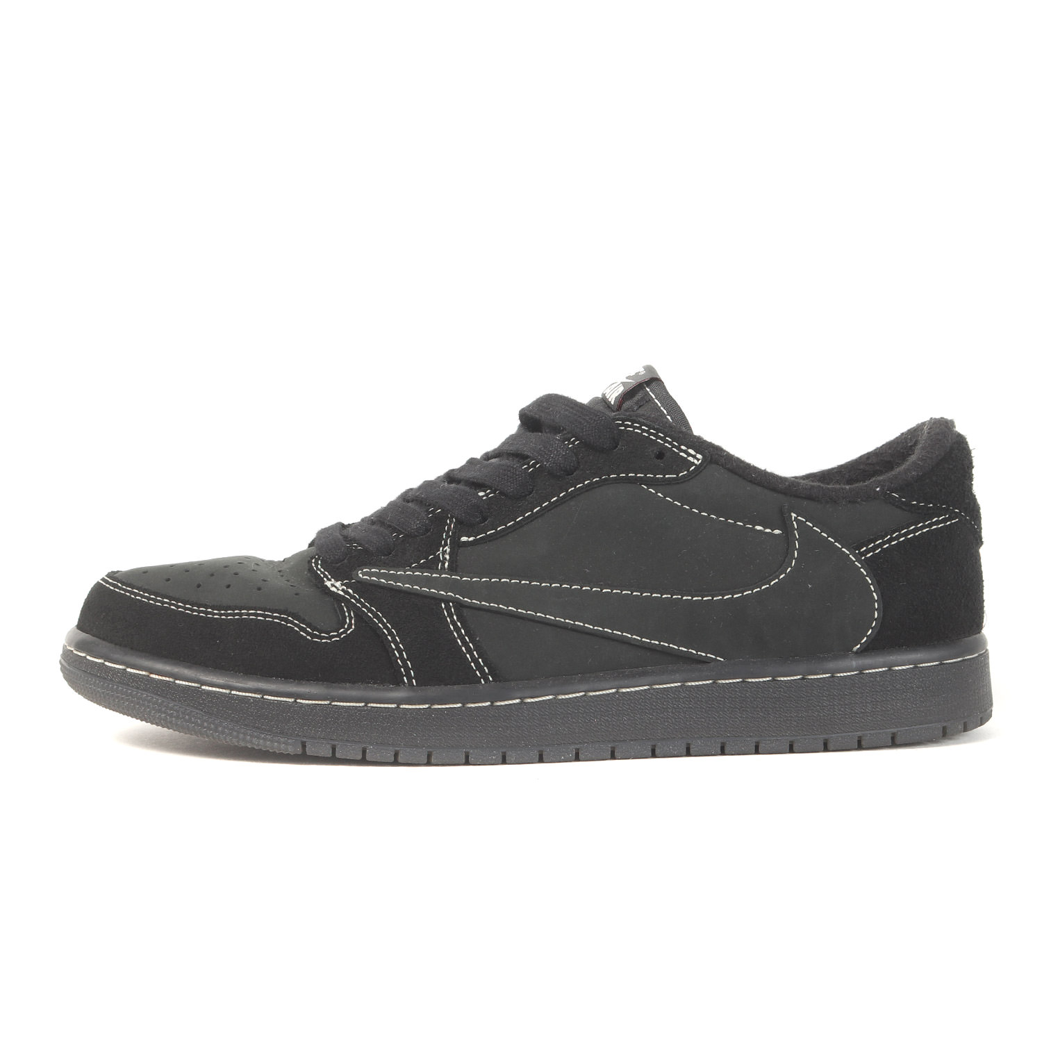 NIKE ナイキ 大きさ:US10(28.0珊) | TRAVIS SCOTT AIR JORDAN 1 LOW OG SP BLACK PHANTOM (DM7866-001) | 虎螺子釘・スコット エアジョーダン1 置き目 | 黒いこと 黒 | 置き目撥ねのける スニーカー シューズ 共同研究【メンズ】【中古】【K4806】