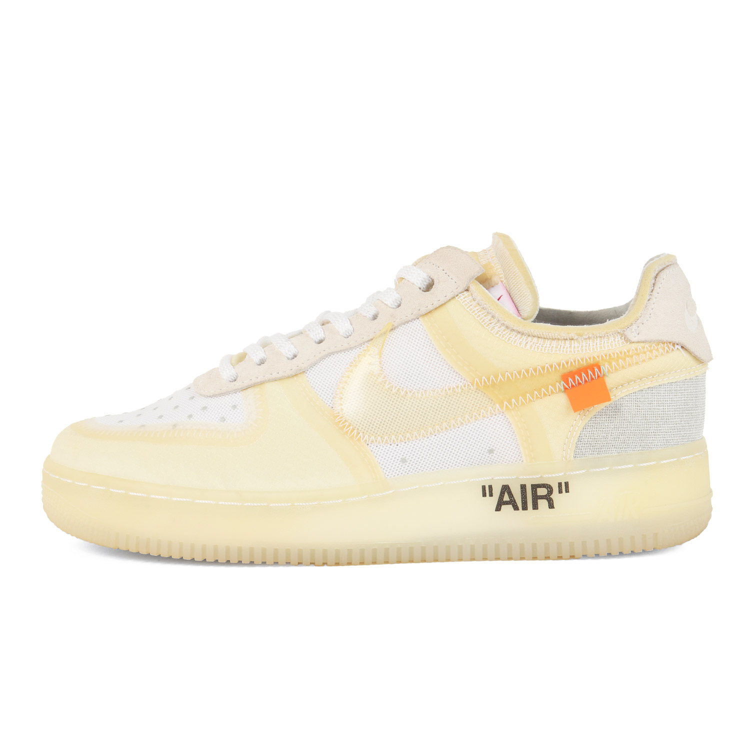 OFF-WHITE 象牙色 大きさ:US7.5(25.5糎) | NIKE THE 10 AIR FORCE 1 LOW (AO4606-100) | ナイキ 空軍1 置き目 | シーグラス ダイナミックターコイズ | 置き目とり捨てる スニーカー シューズ 靴【メンズ】【中古】【K4806】