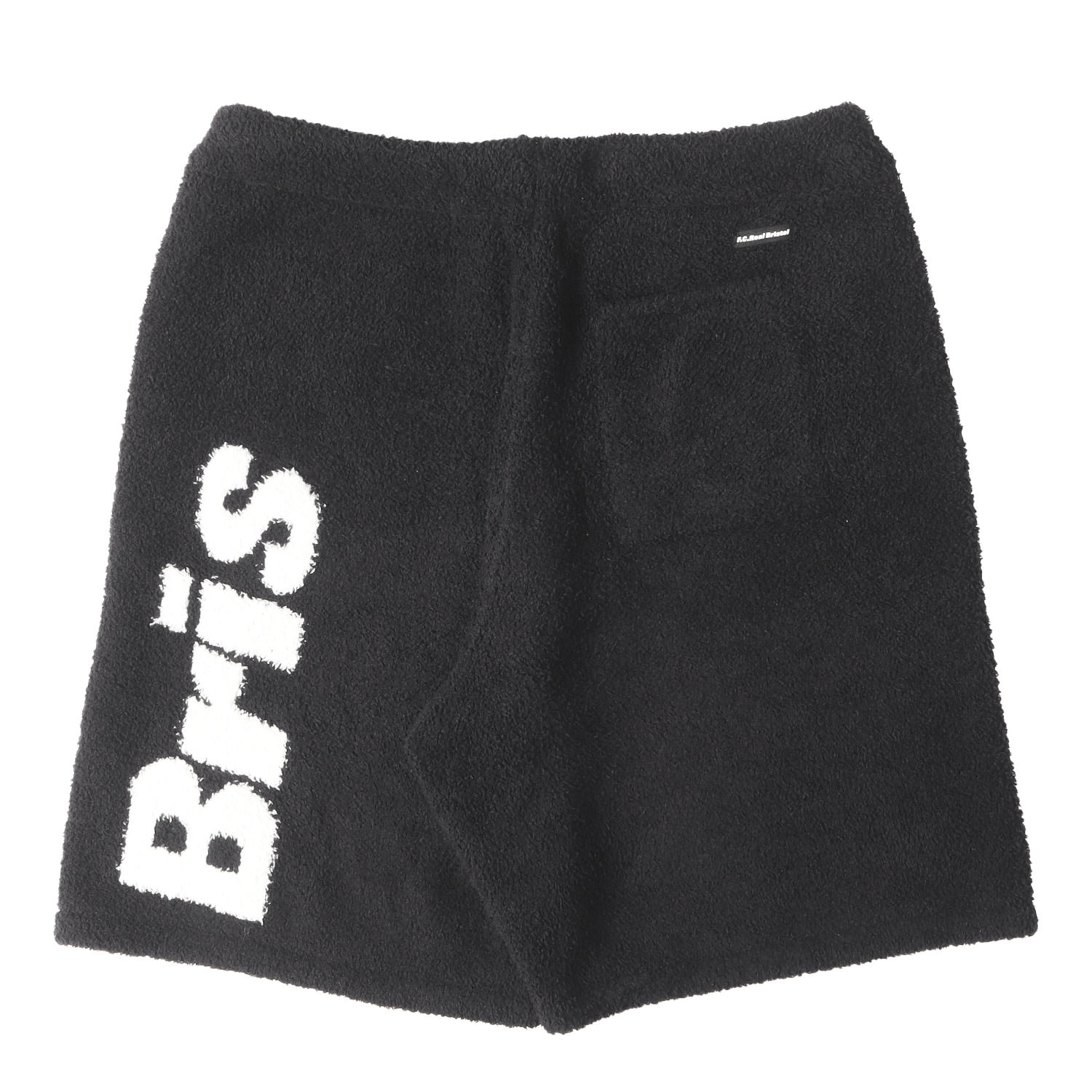 F.C.Real Bristol エフシーレアルブリストル ズボン下 黒いこと 黒 大きさ:XL | BAREFOOT DREAMS うしろ側ロゴタイプ パイル さる股引き (BACK LOGO PILE SHORTS) | ボトムス 遊撃手ズボン下 共同研究【メンズ】【中古】【K4816】