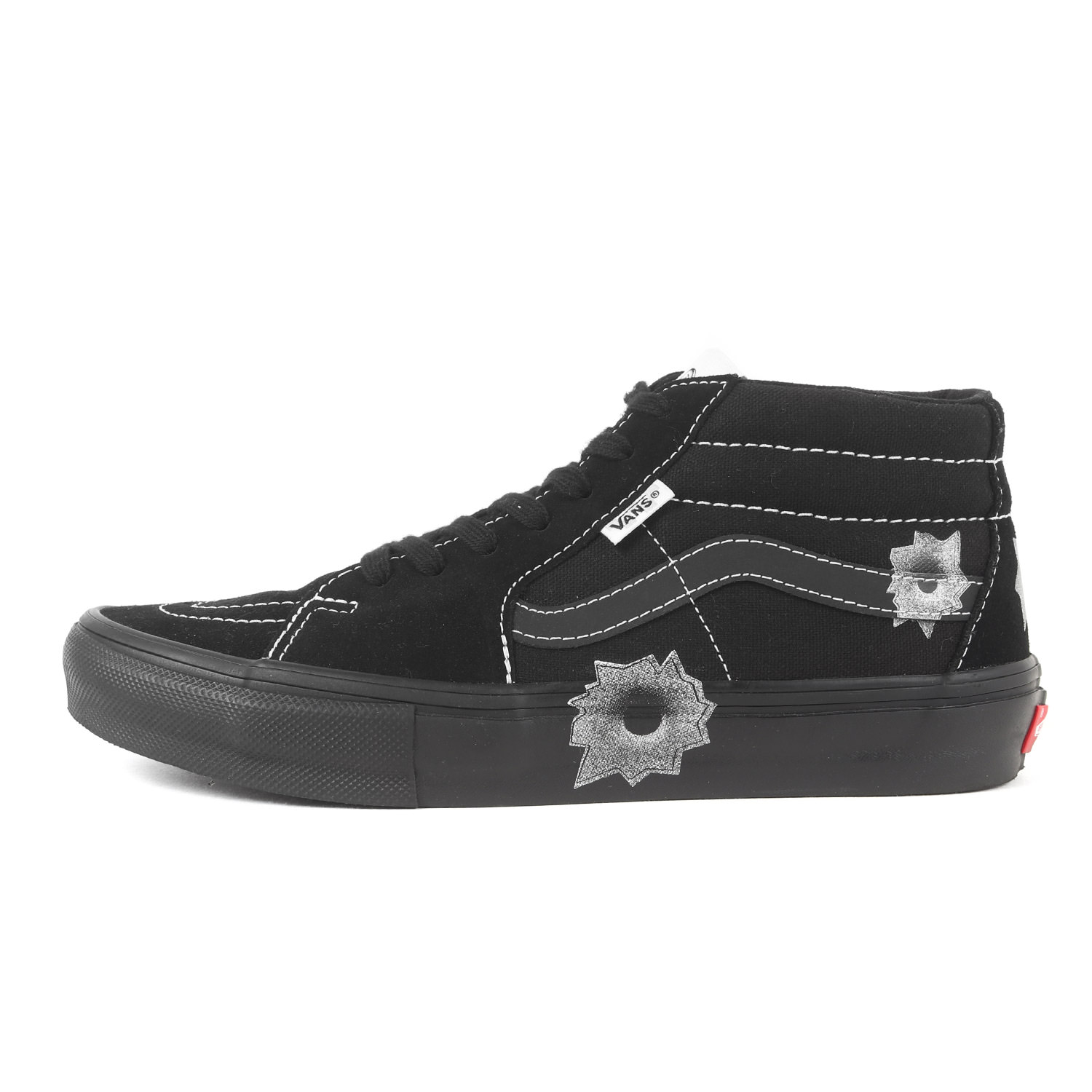 Supreme シュプリーム 大きさ:US8.5(26.5珊) | 22SS Nate Lowman ×VANS Skate Grosso Mid | バンズ ネイト・ロウマン | 黒いこと 黒 | 共同研究 スニーカー シューズ 靴【メンズ】【中古】【美品】【K4840】