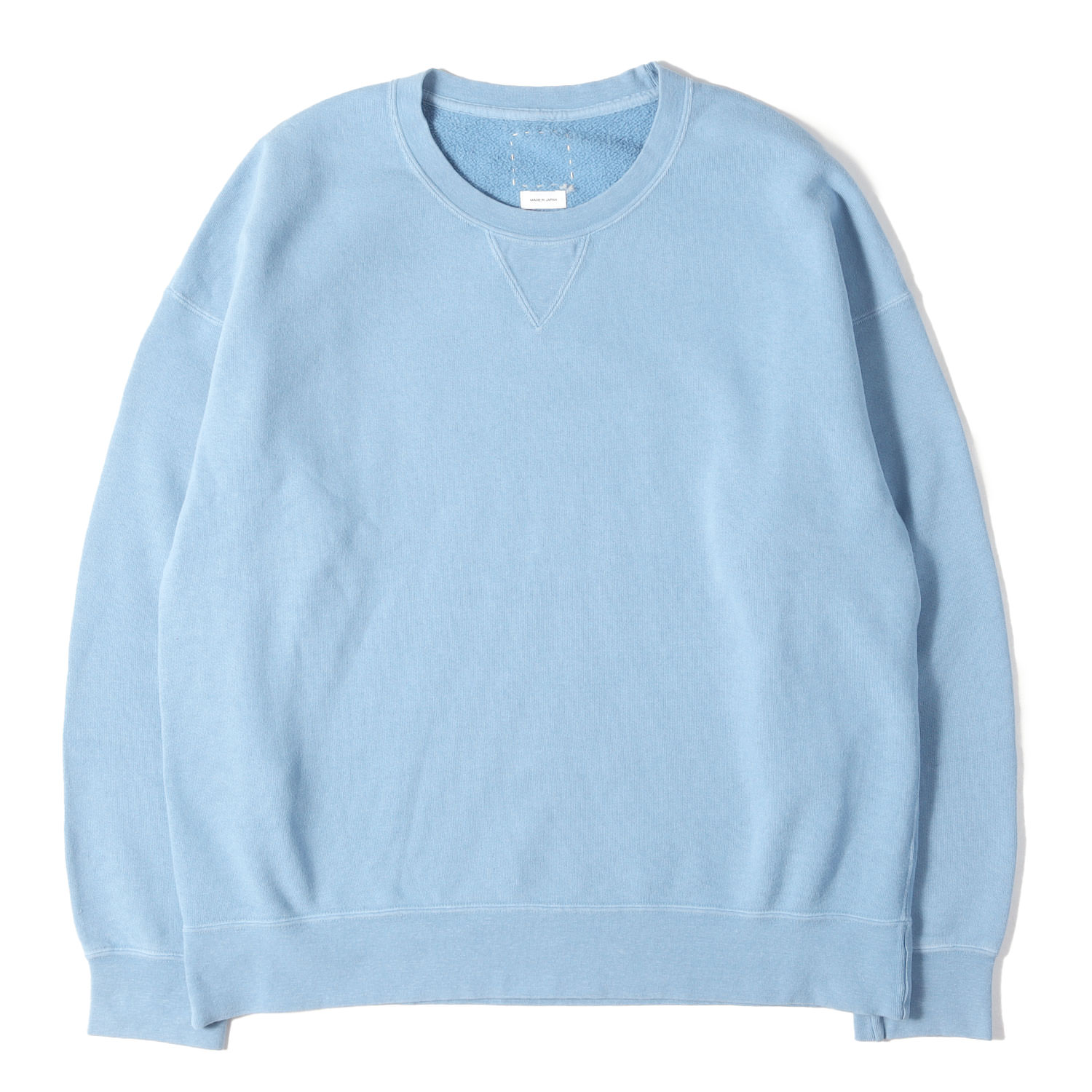 visvim ビズビム スウェット ライトブルー サイズ:2 | 25AW ガーメントダイ加工 ジャンボ スウェットシャツ (JUMBO SB SWEAT L/S DMGD) | トップス トレーナー【メンズ】【K4884】|ブランド古着のBEEGLE by Boo-Bee