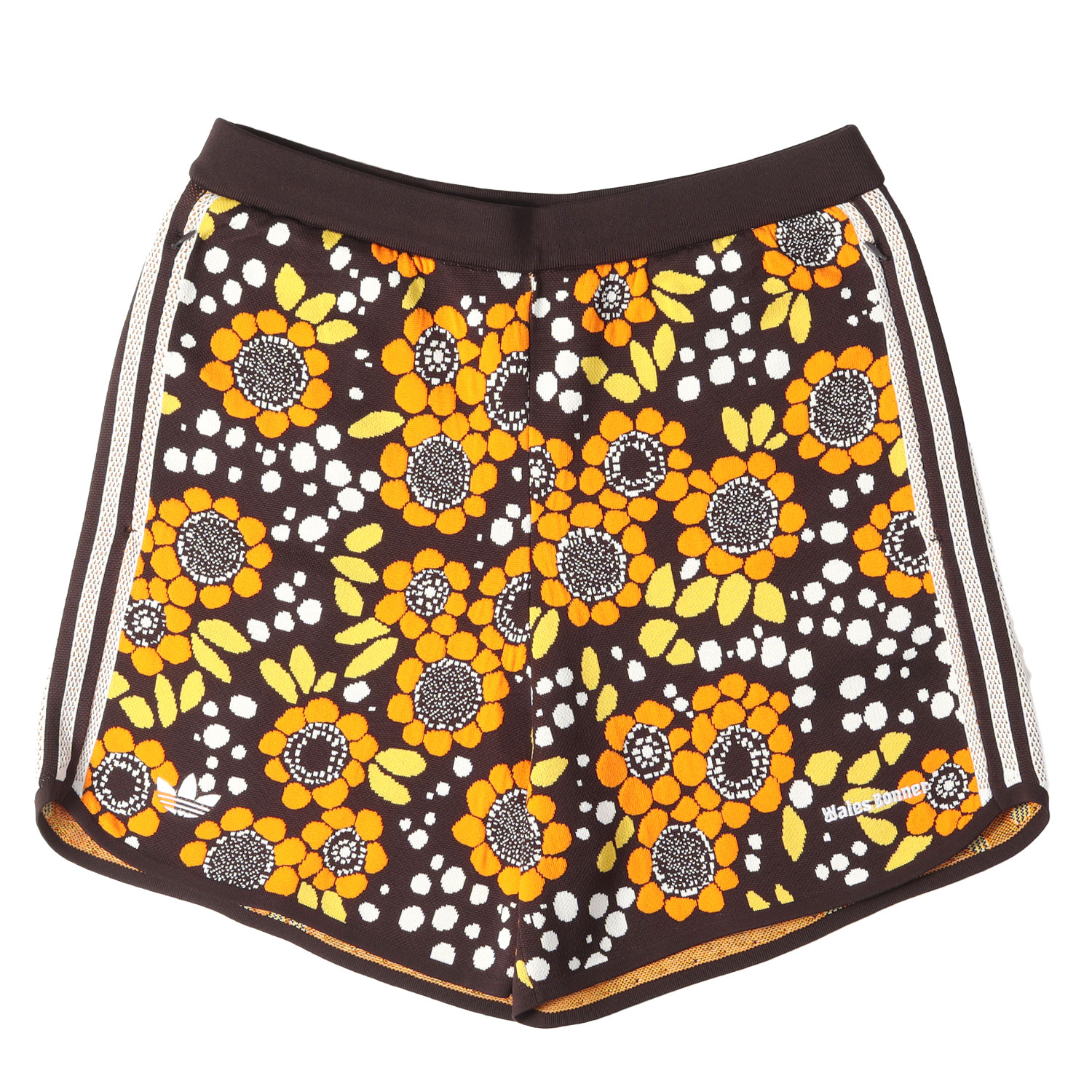 adidas アディダス パンツ ブラウン 茶 サイズ:XL | 24AW &times;Wales Bonner フローラル柄 ニット ショーツ Knitted Short | ズボン ボトムス ショートパンツ【メンズ】【K4837】｜ブランド古着のBEEGLE by Boo-Bee 11,684円