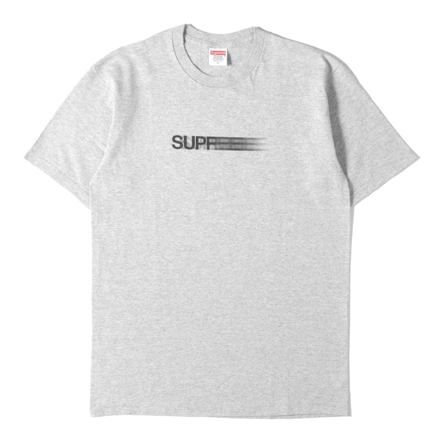 Supreme シュプリーム Tシャツ ヘザーグレー サイズ:M | 16SS モーションロゴ クルーネック Tシャツ Motion Logo Tee | 半袖 ショート ハーフ スリーブ カットソー【メンズ】【K4837】|ブランド古着のBEEGLE by Boo-Bee