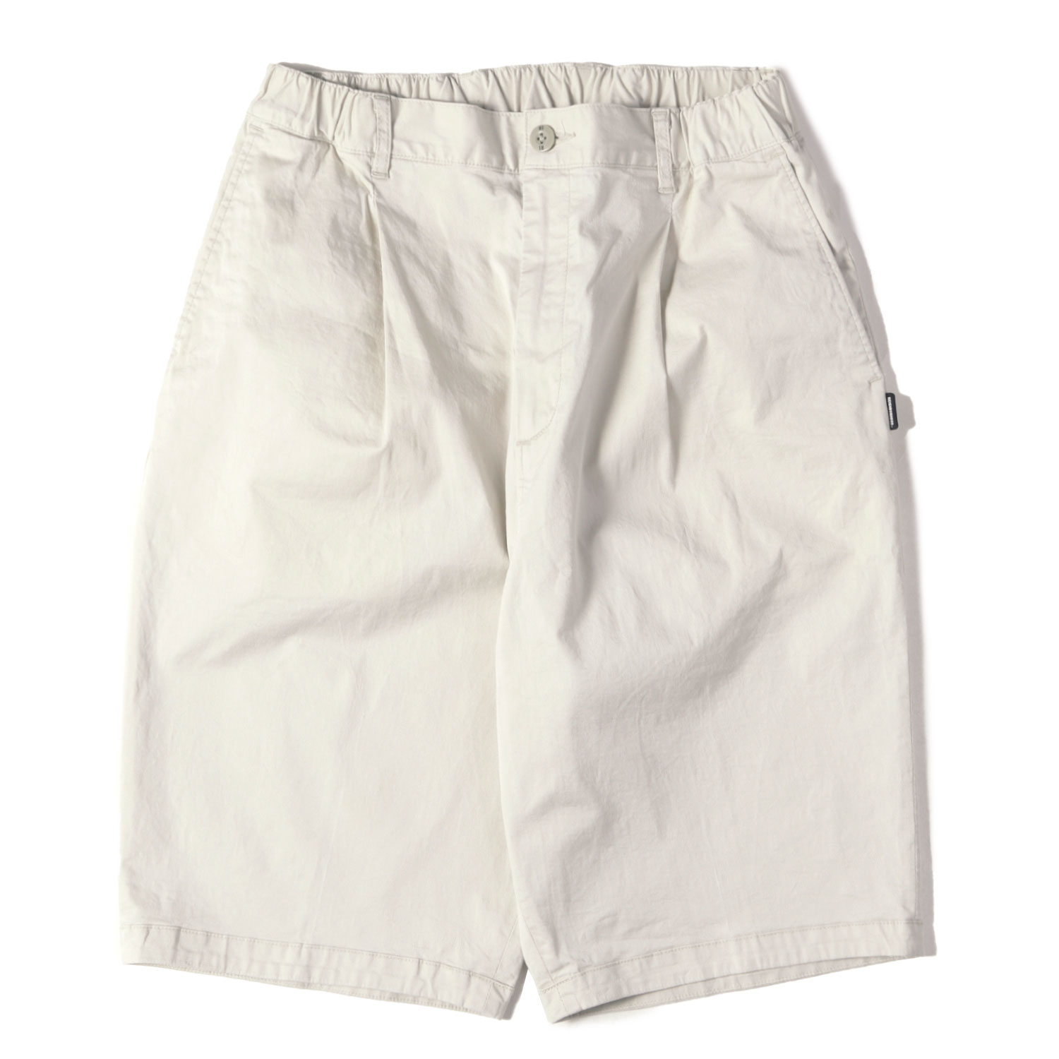 NEIGHBORHOOD ネイバーフッド ズボン下 ベージュ 大きさ:S | 22SS 1タック 伸ばすこと綿織物 イージーショーツ TUCK / C-ST | ズボン ボトムス 遊撃手ズボン下【メンズ】【中古】【美品】【K4837】