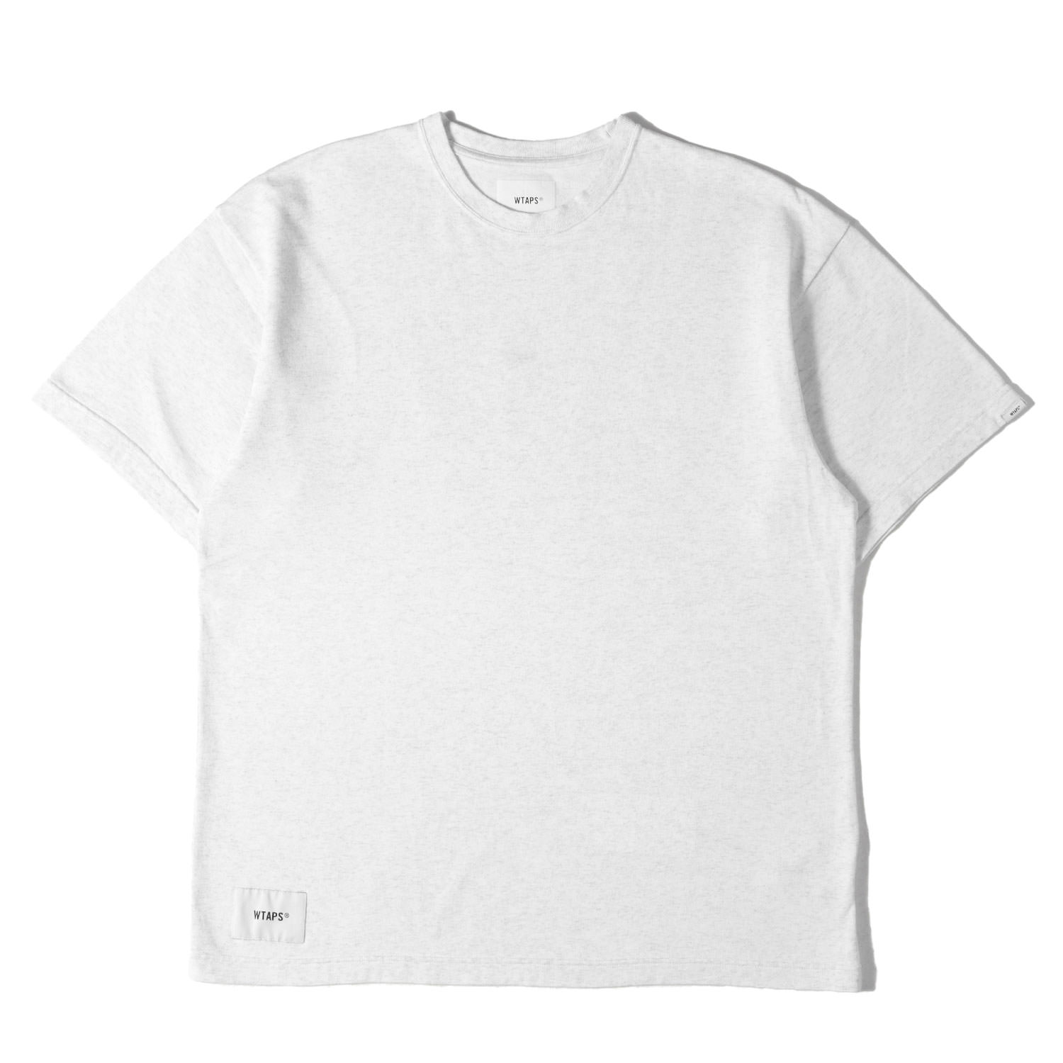 WTAPS ダブルタップス プルオーバー 点火装置薄墨色 大きさ:L | 25AW スモールロゴタイプ 刺しゅう 甚だしい加重値 労働者の一団のど首 プルオーバー (SIGN-YD / SS / COTTON) | トップス カットソー 半袖【メンズ】【中古】【美品】【K4840】