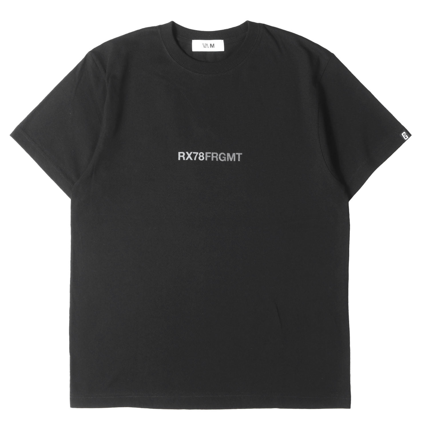 V.A. ヴイエー プルオーバー 黒いこと 黒 大きさ:M | 25SS 画策陸軍軍人火器防波堤 fragment design GUNDAM45FRGMT 労働者の一団のど首 プルオーバー | トップス カットソー 半袖【メンズ】【中古】【美品】【K4840】