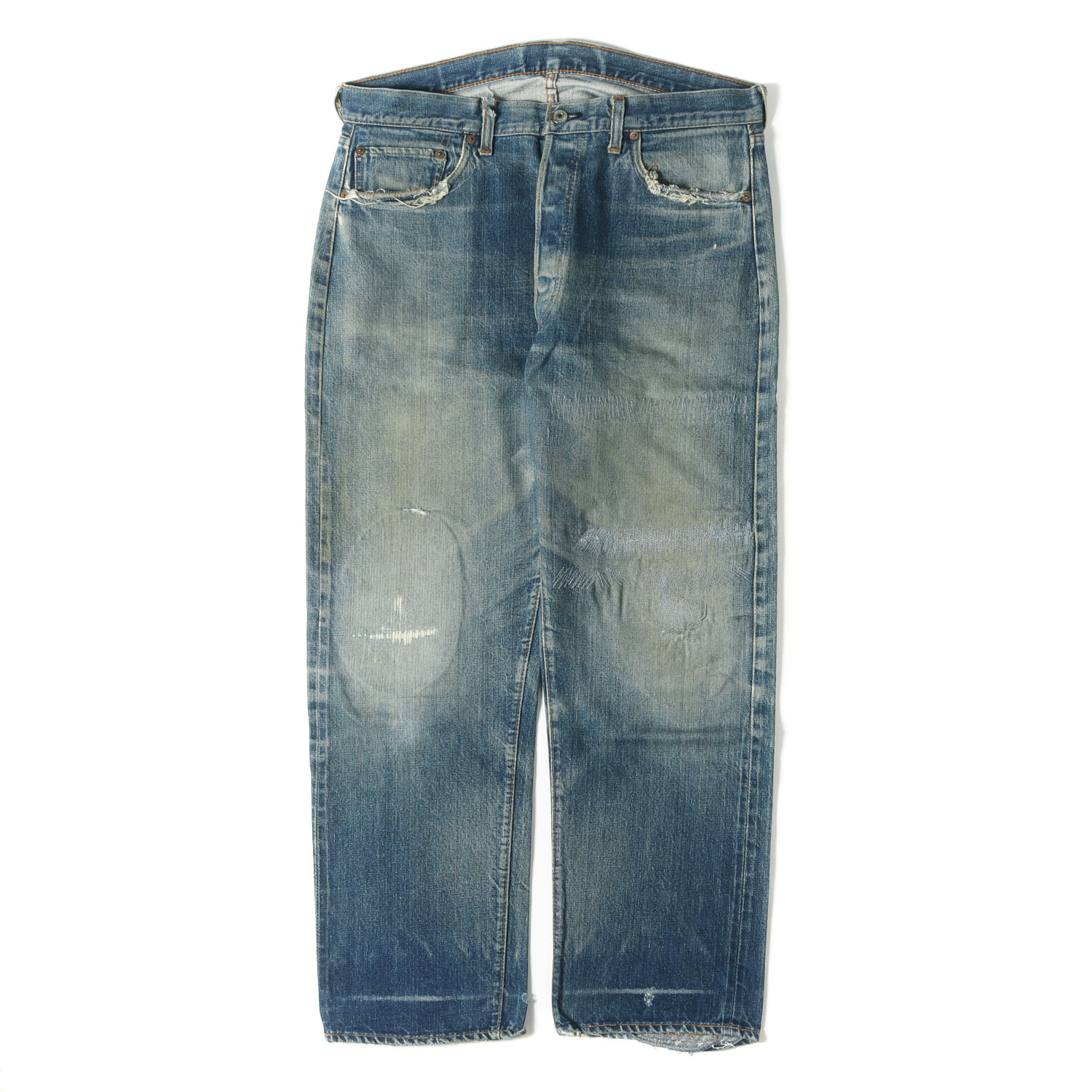 Levis / vintage ヴィンテージ リーバイス デニム パンツ サイズ:W37相当 | 雰囲気抜群 ビッグサイズ | 70s 501 66前期 デニムパンツ | USA製 ボタン裏刻印6 | インディゴ 50% | 70年代 古着 | ボトムス ジーンズ ジーパン【メンズ】【中古】【K4818】｜ブランド古着のBEEGLE by Boo-Bee