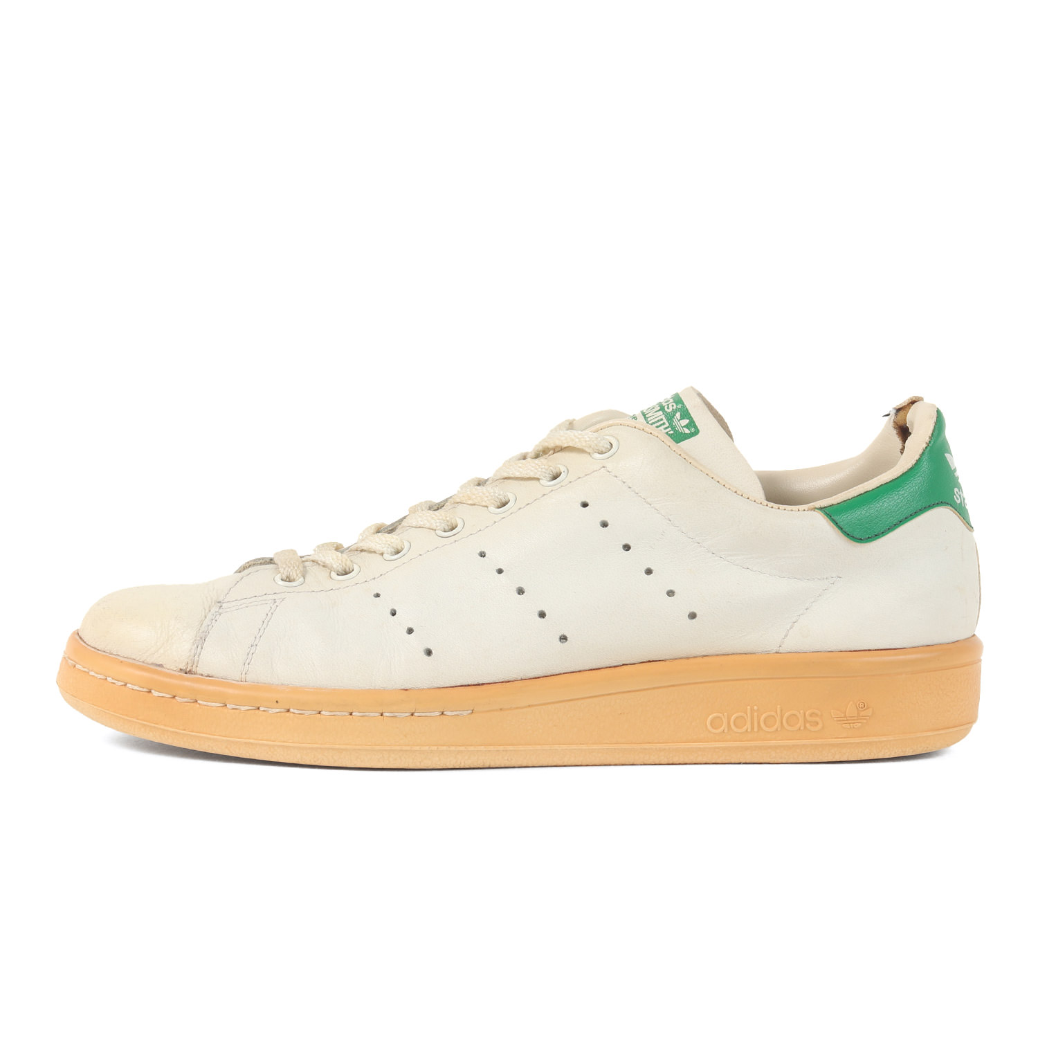 adidas vintage アディダスヴィンテージ 大きさ:事細やかに引き合い(25.5糎位) | 80s STAN SMITH (フランス共和国製) | 立場し損ない | 白いこと 緑であること | 置き目とり捨てる スニーカー シューズ 靴【メンズ】【中古】【K4844】
