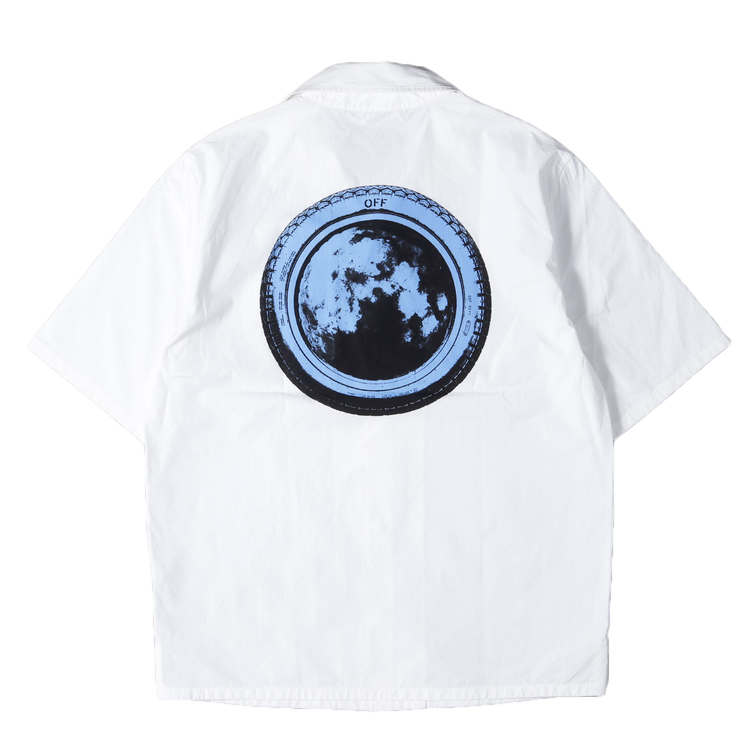 OFF-WHITE オフホワイト シャツ ホワイト 白 サイズ:XXL | 23AW グラフィックプリント オープンカラー 半袖シャツ | トップス カジュアルシャツ イタリア製【メンズ】【中古】【K4874】|ブランド古着のBEEGLE by Boo-Bee