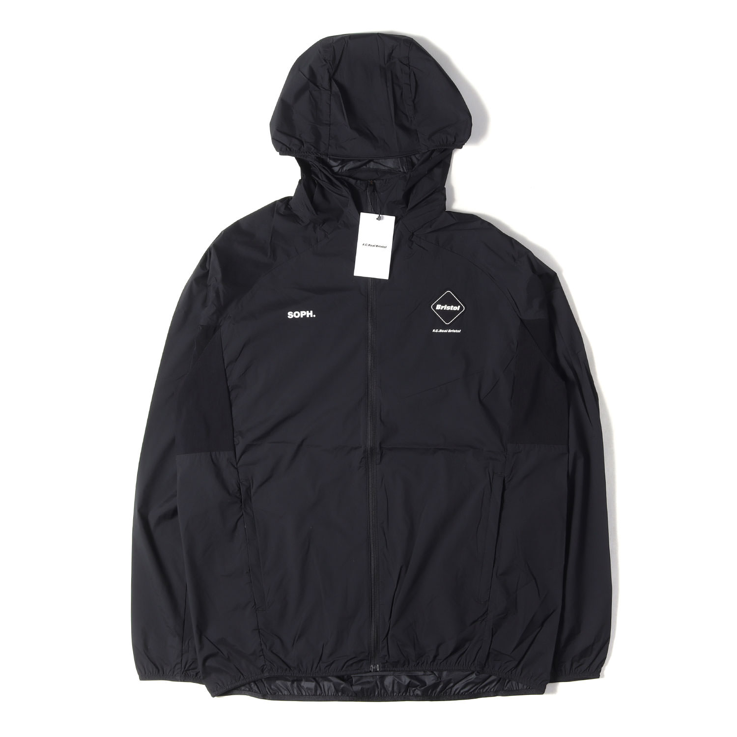 F.C.Real Bristol エフシーレアルブリストル ジャケット ブラック 黒 サイズ:XXL | 26SS ストレッチナイロン パッカブルジャケット(LIGHT WEIGHT BREATHABLE PACKABLE HOODIE) | アウター ブルゾン 上着【メンズ】【K4892】｜ブランド古着のBEEGLE by Boo-Bee
