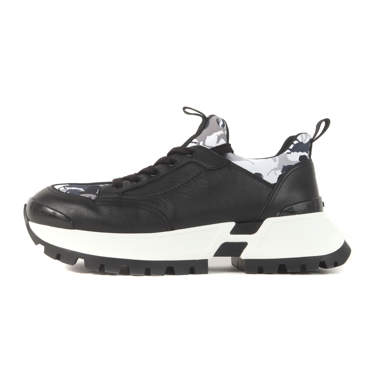 HERMES エルメス 大きさ:43(28.0珊) | 24SS Jumpy sneaker スニーカー (H242960ZH) | 黒いこと×マルチ色つや | 置き目撥ねのける シューズ 靴 | イタリア製 ブランド名【メンズ】【中古】【K4840】
