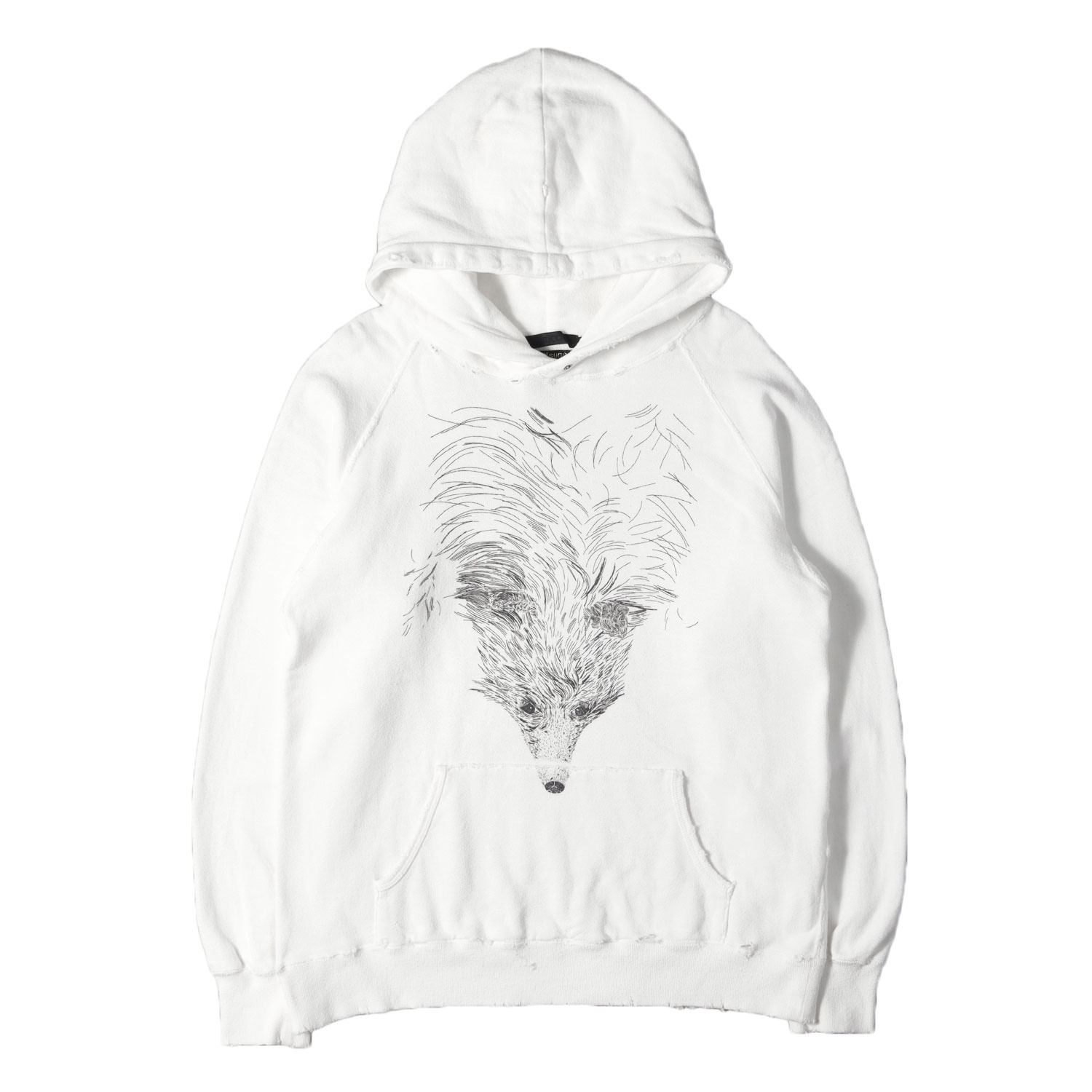 MAISON KITSUNE 棲み家 稲荷 パーカー 白いこと 白 大いさ:M | RICO 衝突産業 稲荷 グラフィック 汗水 パーカー | トップス フーディー | 日本製【メンズ】【中古】【K4836】