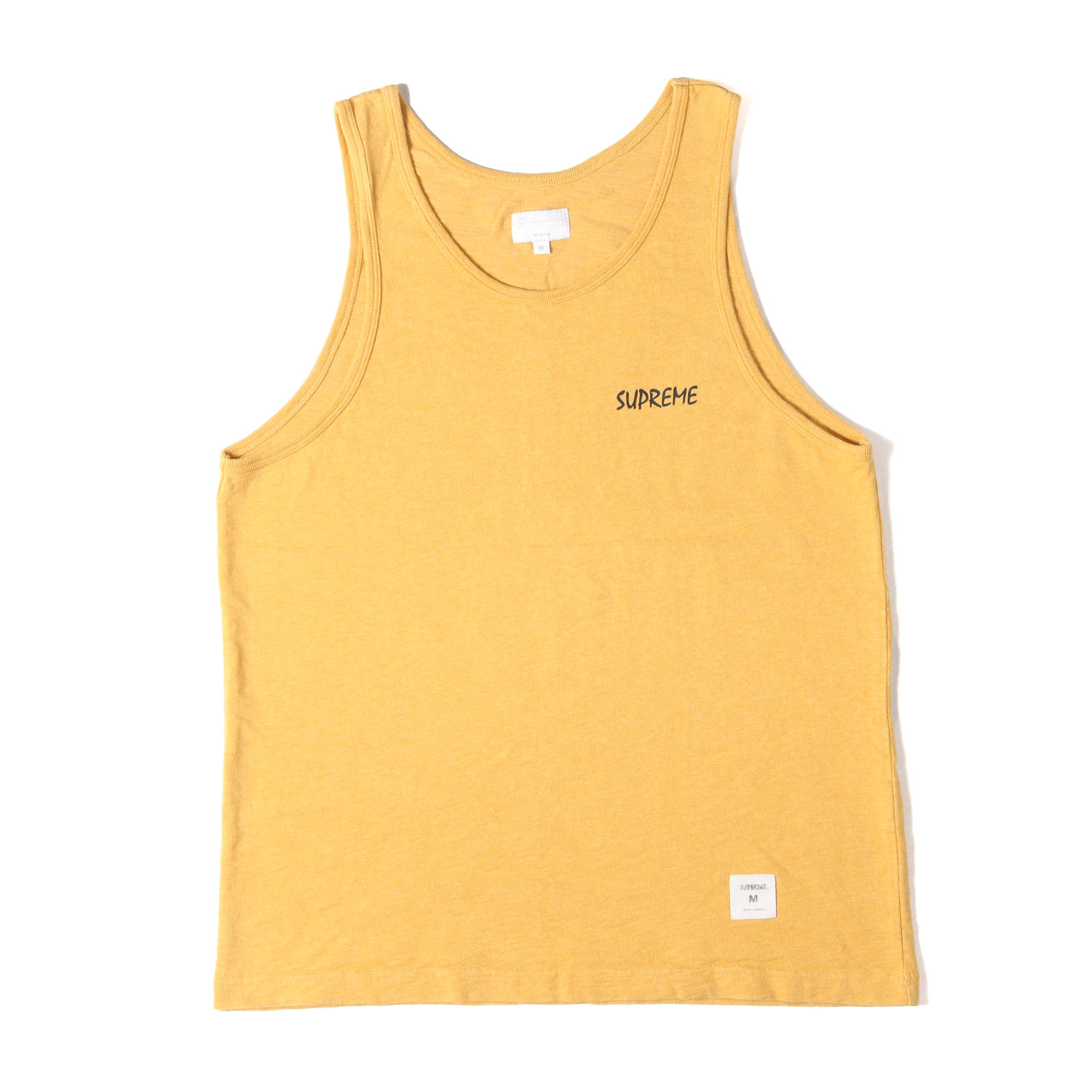 Supreme シュプリーム 貯蔵タンクいの一番 黄色 大いさ:M | FPTロゴタイプ ヘビーウェイト 貯蔵タンクいの一番 Tank Top | トップス ノースリーブ【メンズ】【中古】【K4838】