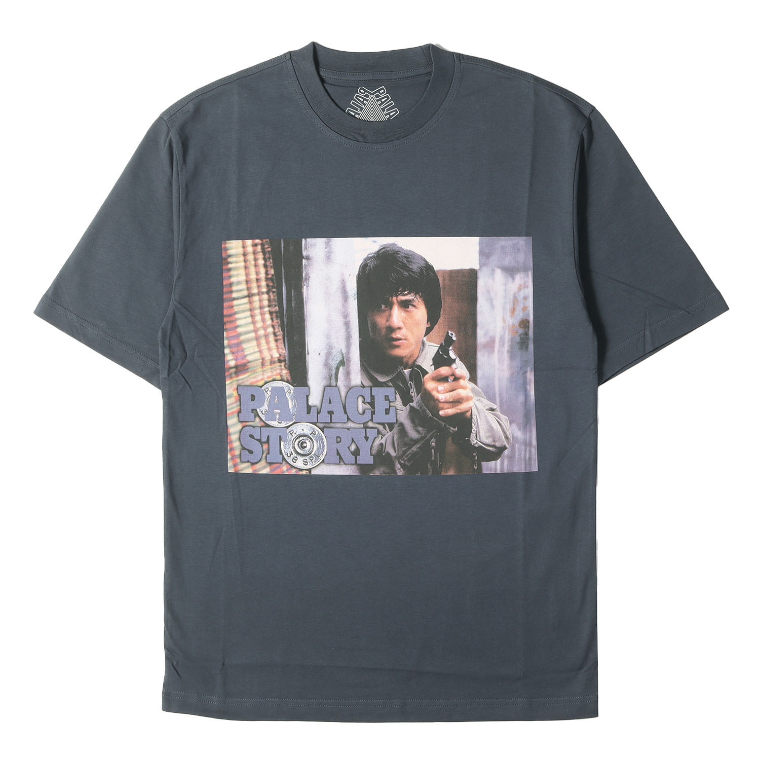 PALACE 九重の天 ティーシャツ 米国海軍 紺 大いさ:S | 20AW ジャッキー・チェン 写真絵刷り上げる ティーシャツ Story T-shirt | 半袖 遊撃手 二分の一 衣袂 カットソー【メンズ】【K4838】