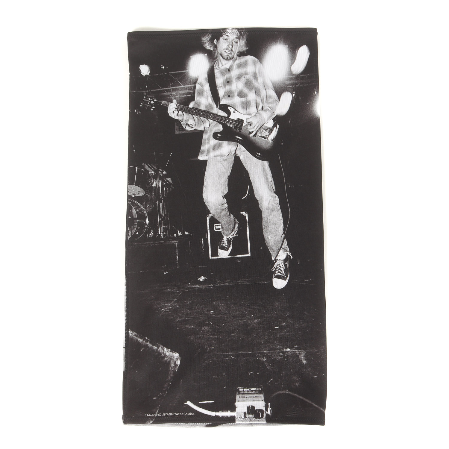TAKAHIROMIYASHITA The Soloist. タカヒロミヤシタ ザ 独奏者 黒いこと | Charles Peterson 手押し車・コバーン 映し絵刷り上げる ネックゲイター (neck gaiter) | ブランド名 流行り物 品目 小物【メンズ】【中古】【美品】【K4828】