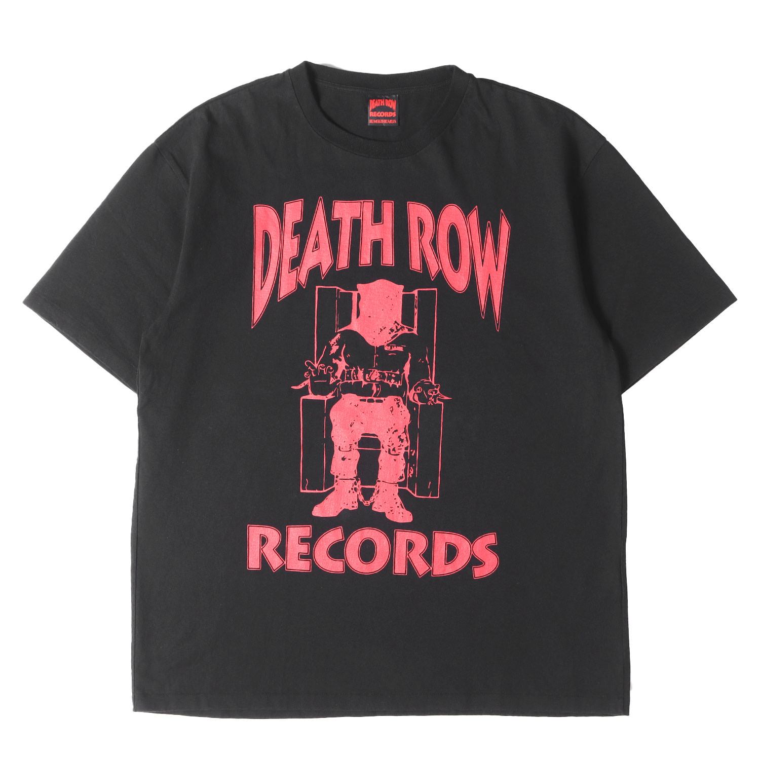 WACKO MARIA ワコマリア ティーシャツ 黒いこと 黒 大きさ:M | 25AW ×DEATH ROW RECORDS ウォッシュド 甚だしい ティーシャツ(WASHED HEAVY WEIGHT CREW NECK T-SHIRT) | トップス カットソー 半袖【メンズ】【中古】【美品】【K4840】