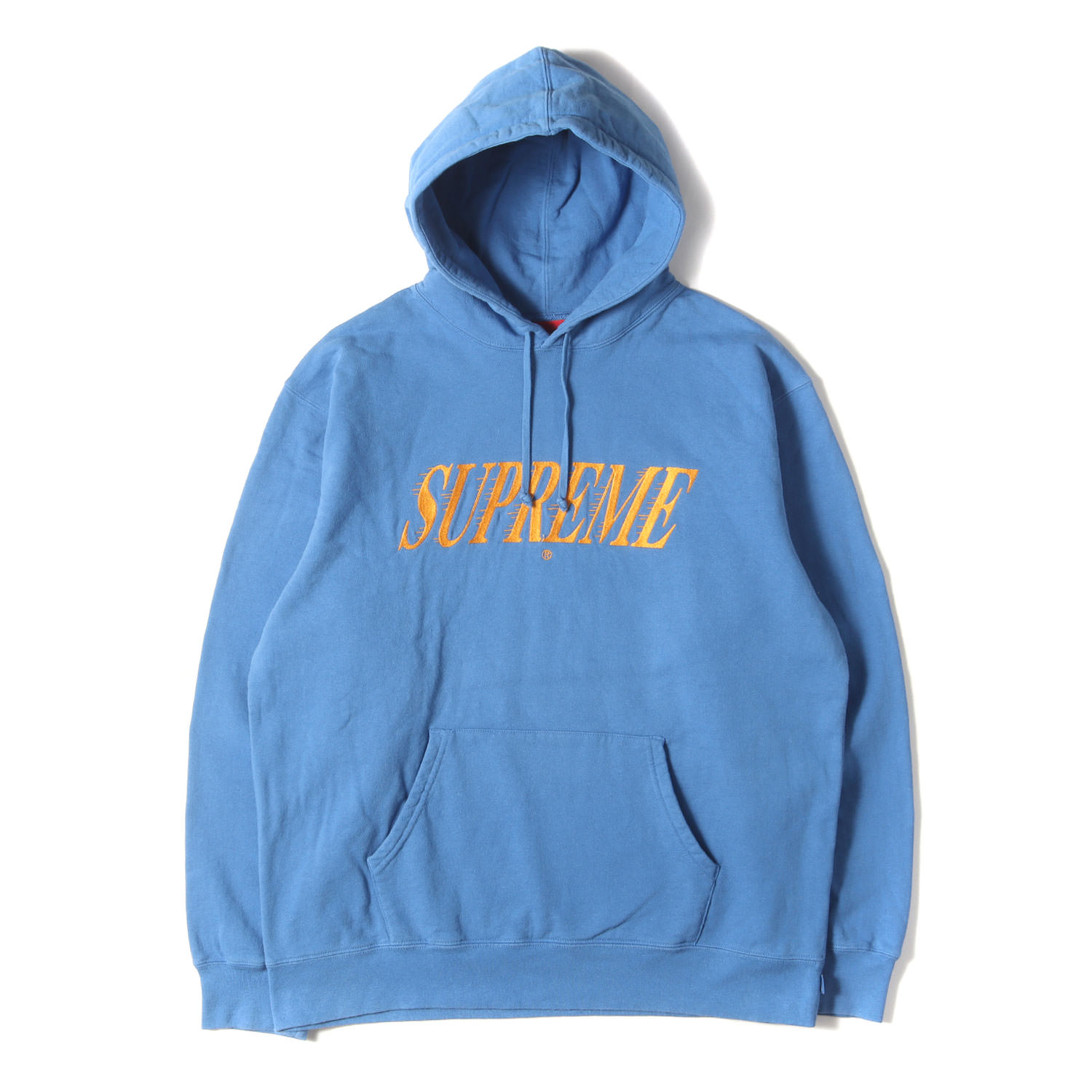 Supreme シュプリーム パーカー ペールロイヤル 大いさ:XL | 20SS クロスオーバーロゴタイプ刺しゅう スウェットパーカー (Crossover Hooded Sweatshirt) | トップス フーディー【メンズ】【中古】【K4840】