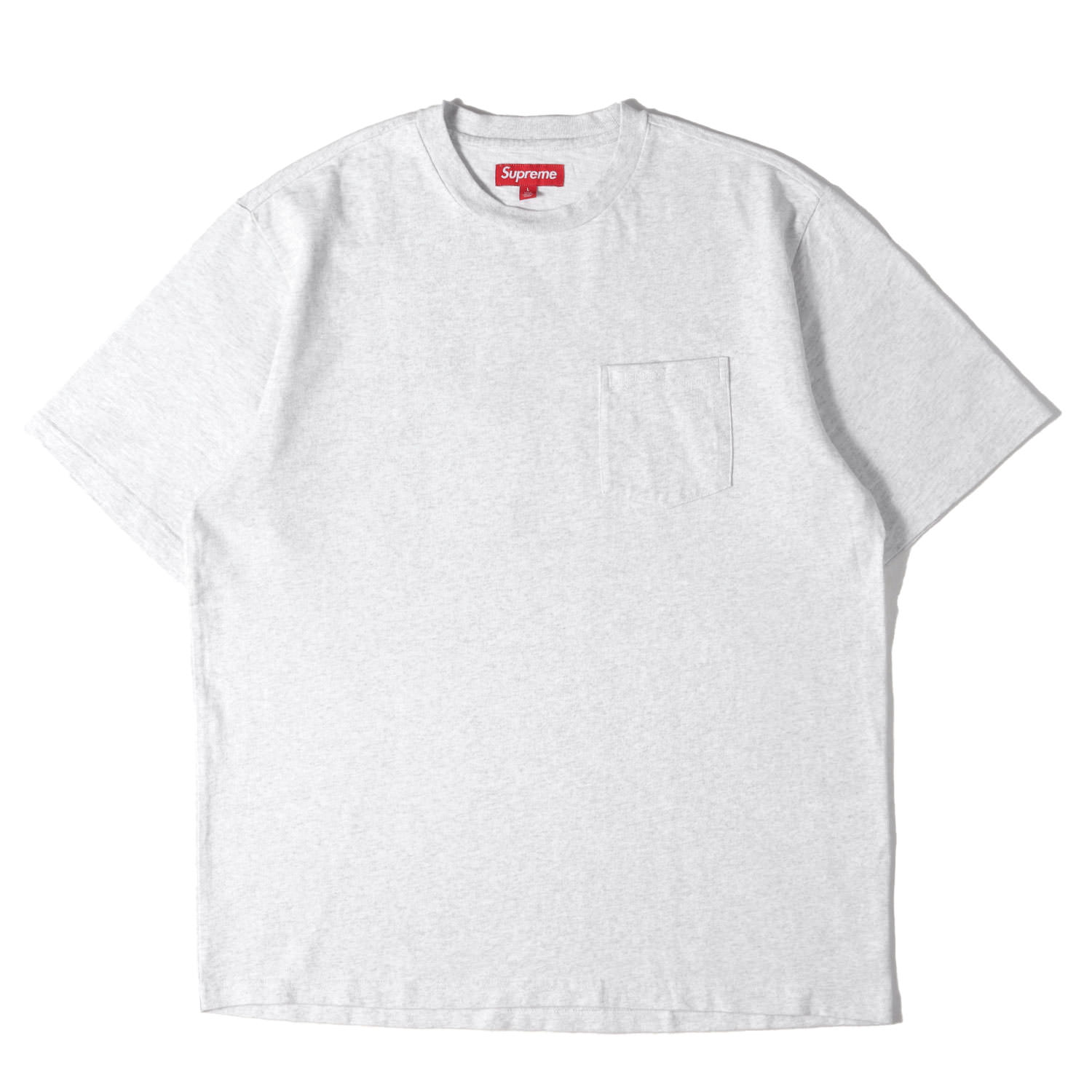 Supreme シュプリーム ティーシャツ しろがね色 大きさ:L | 24SS 古典派音楽ロゴタイプ 甚だしい 隠しティーシャツ(S/S Pocket Tee) | トップス カットソー 半袖【メンズ】【中古】【K4840】