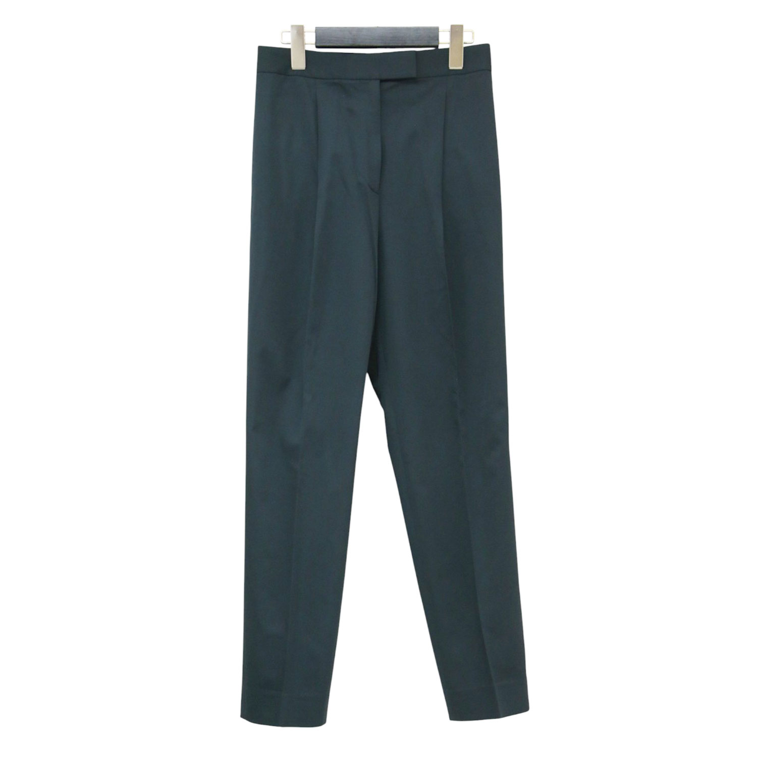 TOMORROWLAND collection トゥモローランド ズボン下 米国海軍 紺 大きさ:34(7号) | 24春夏 ビスコースツイル タック テーパード ズボン下 / スラックス | 羊毛 | ボトムス ズボン 日本製【レディース】【中古】【K4844】