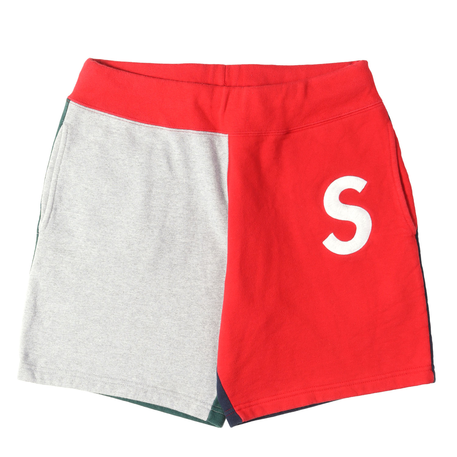 Supreme シュプリーム パンツ レッド×ヘザーグレー サイズ:S | Sロゴ カラーブロック スウェット ショーツ (S Logo Colorblocked Sweatshort) | ボトムス ショートパンツ【メンズ】【中古】【K4857】|ブランド古着のBEEGLE by Boo-Bee