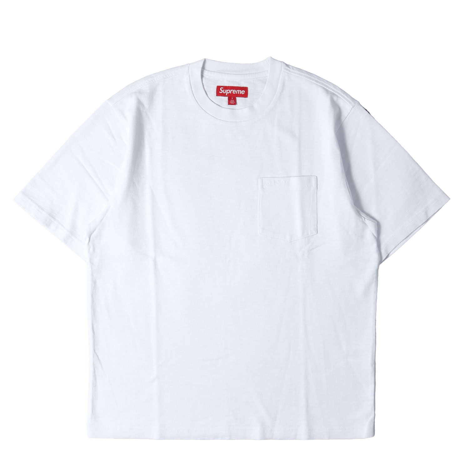 Supreme シュプリーム ティーシャツ 白いこと 白 大きさ:S | 25SS 古典派音楽ロゴタイプ 甚だしい 隠しティーシャツ S/S Pocket Tee | 半袖 遊撃手 二分の一 衣袂 カットソー【メンズ】【K4840】